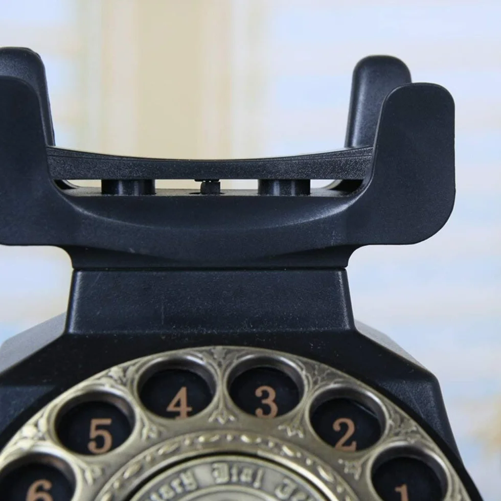 Antyczny telefon retro, telefon stacjonarny, replika, zabytkowy telefon stacjonarny retro, telefon domowy, telefon biurowy, wystrój salonu do domu/biura
