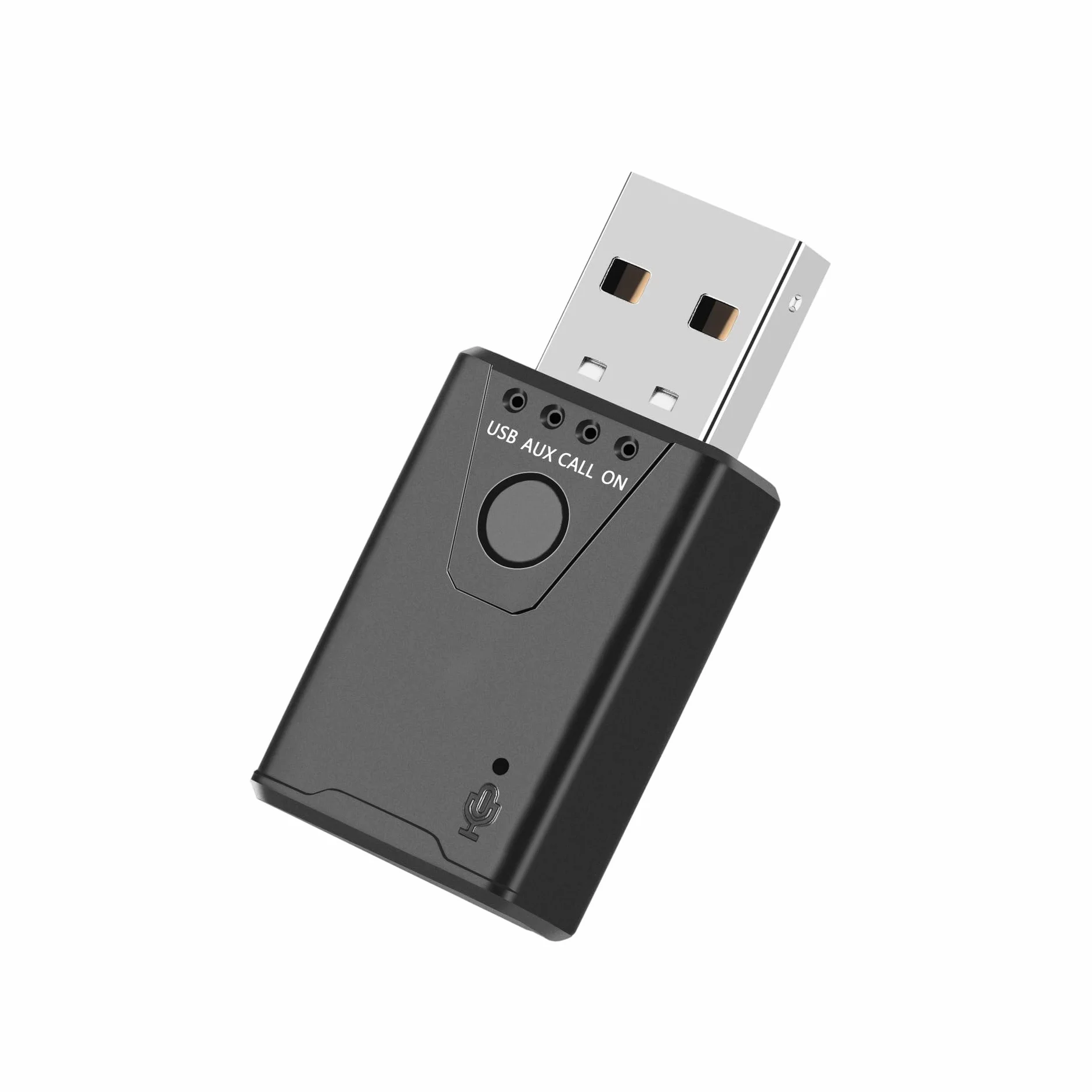 USB Bluetooth 5.4 odbiornik audio, Bluetooth Dongle, Stereo 3,5 mm AUX bezprzewodowy adapter USB do zestawu samochodowego TV PC słuchawki