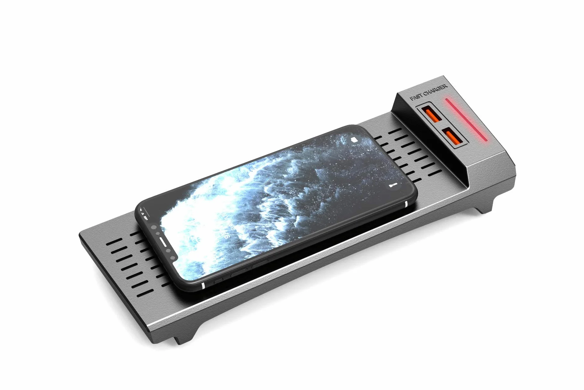 2012-2015 Pasuje do, for Mercedes-Benz, E Akcesoria Samochodowe Ładowarka Bezprzewodowa QI 15 W Szybka Płyta Ładująca Telefon Modyfikacja Bezprzewodowa ładowarka samochodowa(Single Coil 15W)