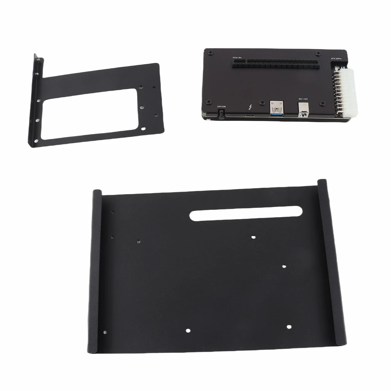 Aramox Stacja Dokująca do Karty Graficznej, Zewnętrzna Stacja Dokująca GPU ze Stopu Aluminium z USB4 3 4, Gniazdem PCIe 16X, możliwością Wymiany Podczas Pracy, Kablem 1 M, do Laptopów Mini PC, Konsol