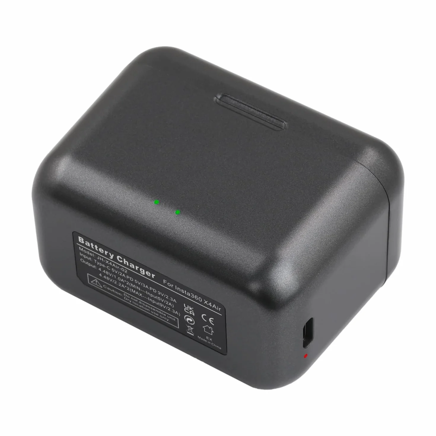 Ładowarka do Insta360 X4 Air Hub z szybkim ładowaniem, slotem na karty SD Micro i USB typu C, 2 kanały, przenośna inteligentna ładowarka do akcesoriów do aparatu akcji