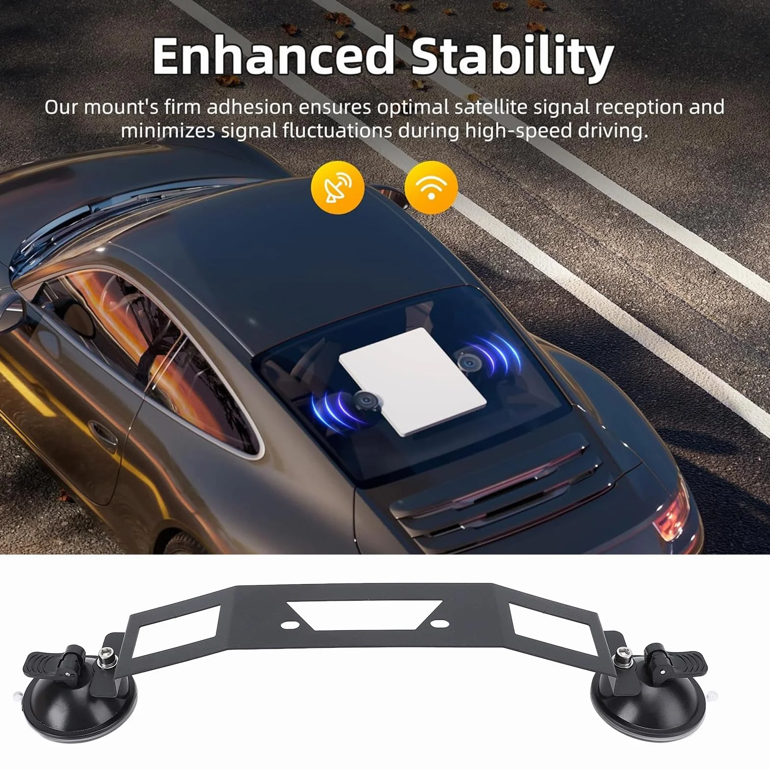 FABATER Starlink Mini Mount, Uchwyt Samochodowy Starlink Mini z Przyssawką do Dachów, Okien i Szyberdachów, Lekki i Przenośny Montaż Satelitarny