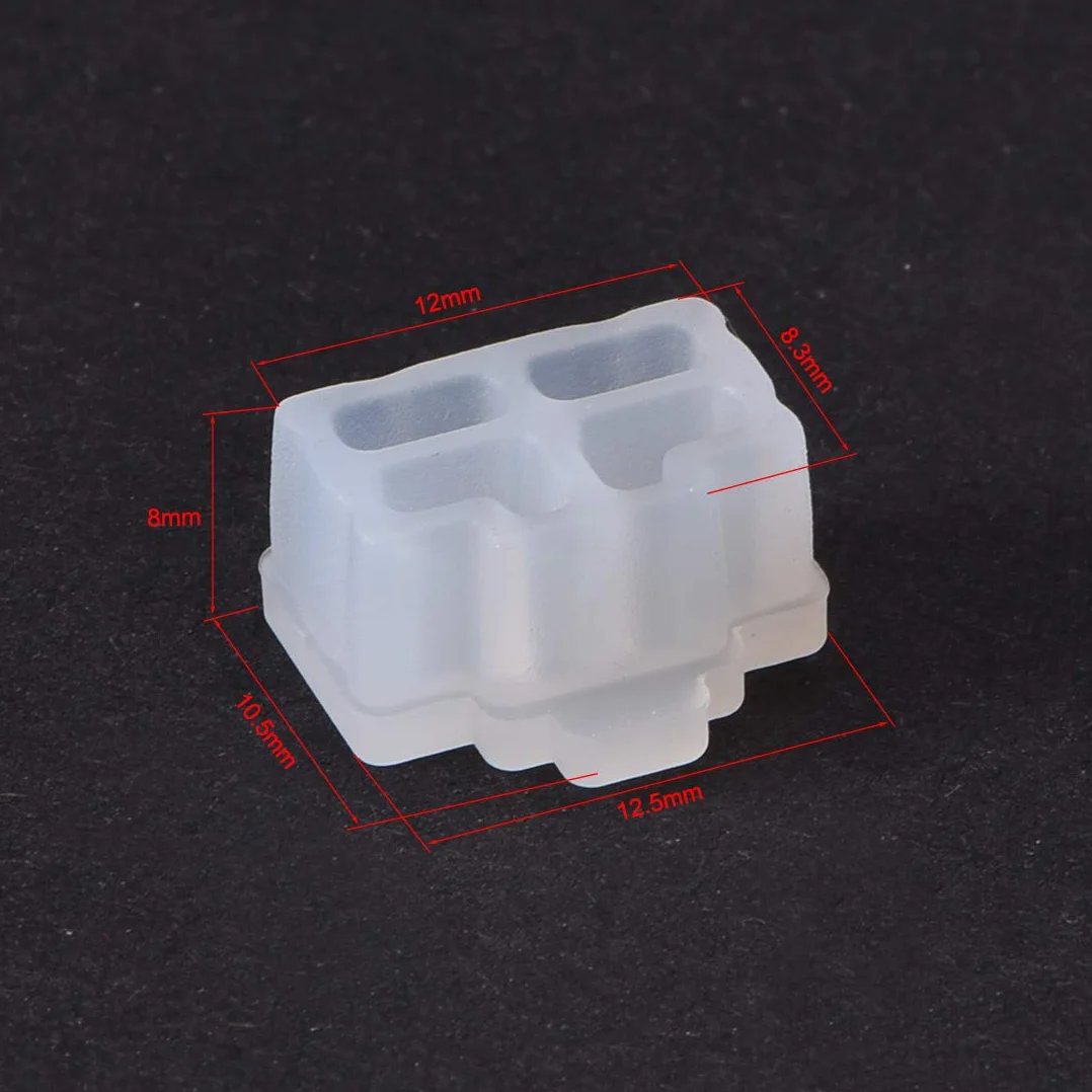 sourcing map 20 szt. RJ45 nakładka ochronna silikon Ethernet Hub przyłącze ochrona przed kurzem osłona 12 mm x 8,3 mm przezroczysta