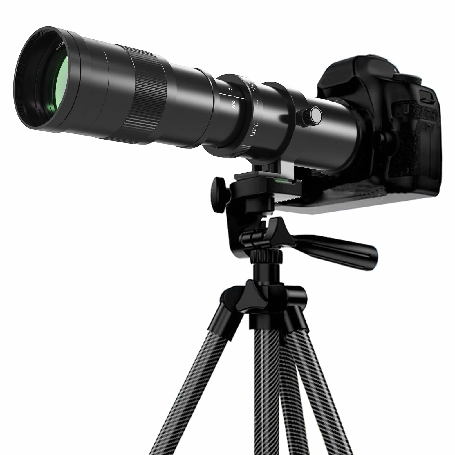 Teleobiektyw 420-800 mm do Nikon - Obiektyw F, Obiektyw Zmiennoogniskowy MF z ręczną regulacją ostrości do Nikon D3500 D850 D7500 D5600 D3400 D500 D7200 D5500 D750 D810 D3300 D5300 D610 D7100 itp. | Dla Nikon D3500 D850 D7500 D5600 D3400 D500 D7200 D5500