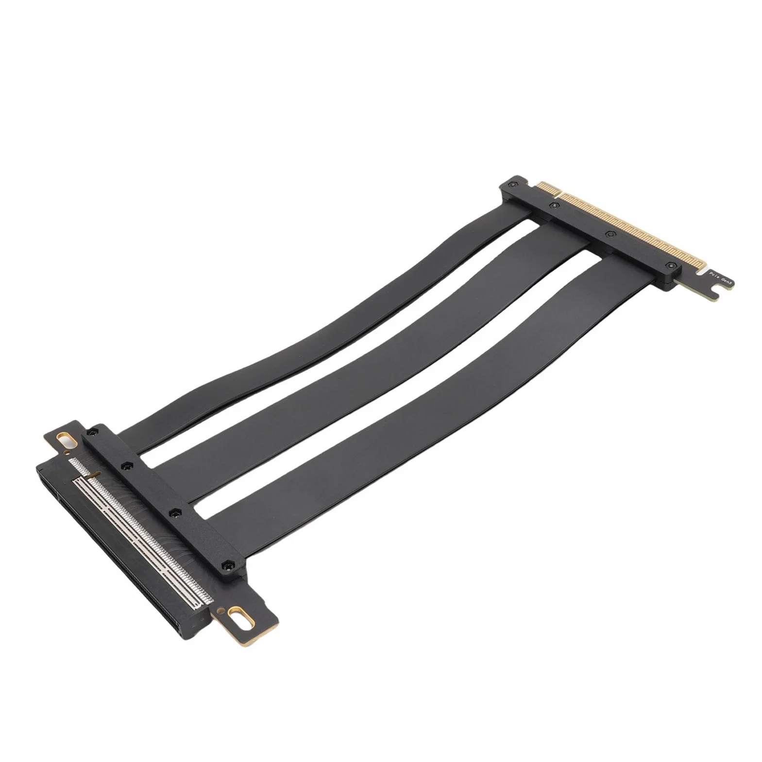 Generic Szybka Elastyczna Karta Przedłużacza PCIE 5.0 X16 dla RTX4090 5090 GPU Wyświetlacz w Przypadku na PC i Serwerach ABS Black (20 cm)
