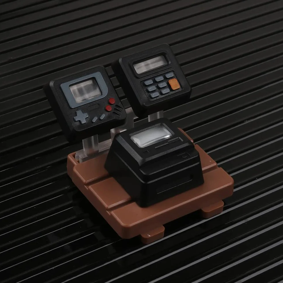 Błyszczący klawisz 3D ESC R4 do klawiatury mechanicznej, retro mini podkładka do gier (czarny)