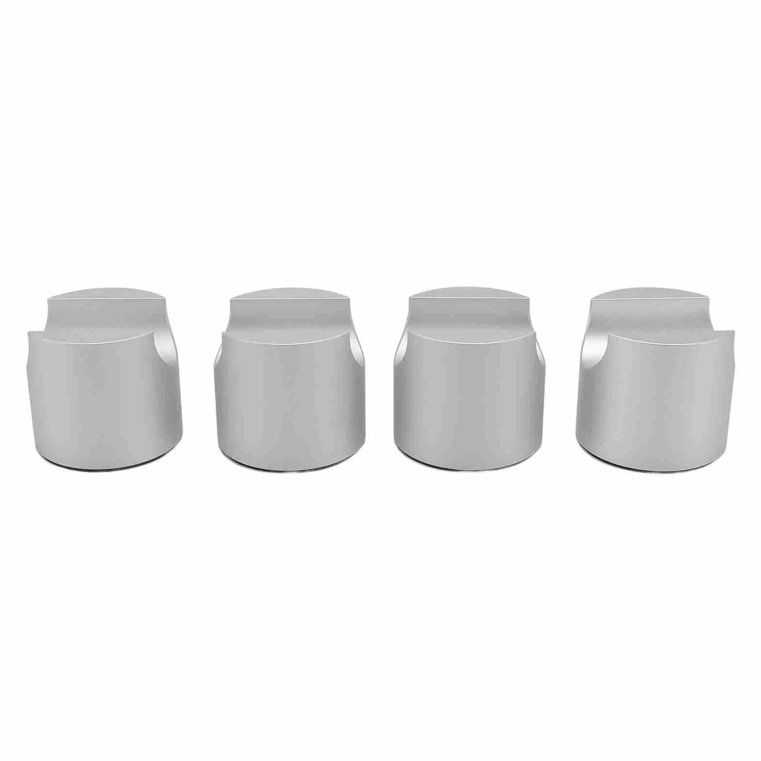 KUIDAMOS Zacisk Kablowy HiFi ze Stopu Aluminium Kabel Głośnikowy Mocy Klips Pionowy do Kina Domowego, Odtwarzacza CD DVD 4szt (Srebrny)