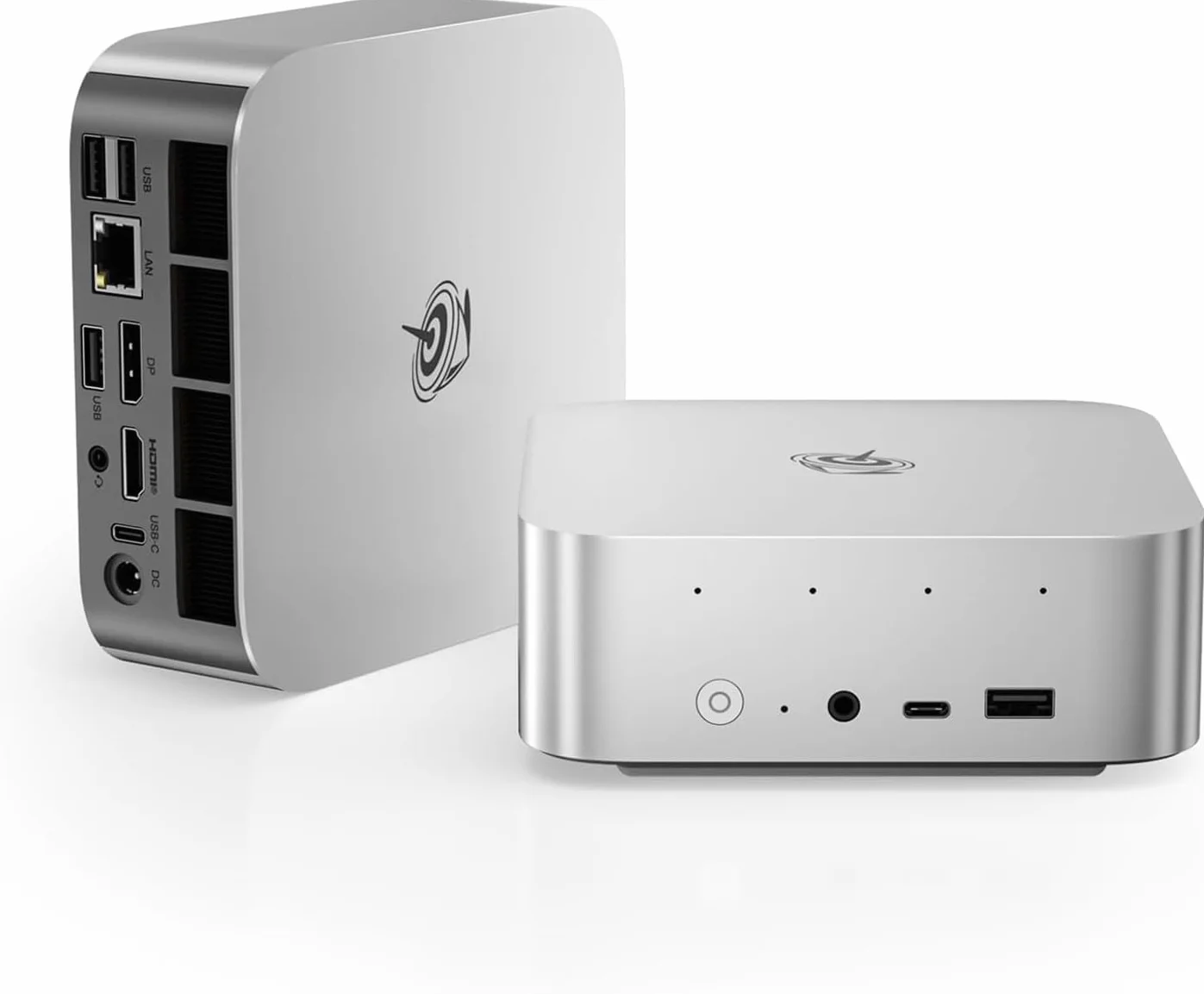 Beelink SER9 Mini PC, AMD Ryzen R7 H255 (8C/16T, do 4,9 GHz), 32 GB pamięci RAM DDR5, 1TB M.2 PCIe 4.0 SSD, potrójny ekran 4K, USB 4, HDMI, DP 1.4, BT 5.2, Wi-FI 6, RJ45 2,5 GHz, srebrny