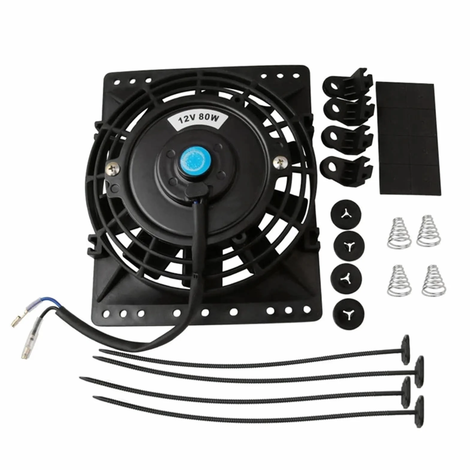 Radiatora Steam Deck 6-calowy Smukły Wentylator Chłodnicy 650CFM Uniwersalny Smukły Pull Push 12V 80W Bezpośredni Zamiennik Wentylatora Elektrycznego Z Zestawem Montażowym Zestaw Chłodzący