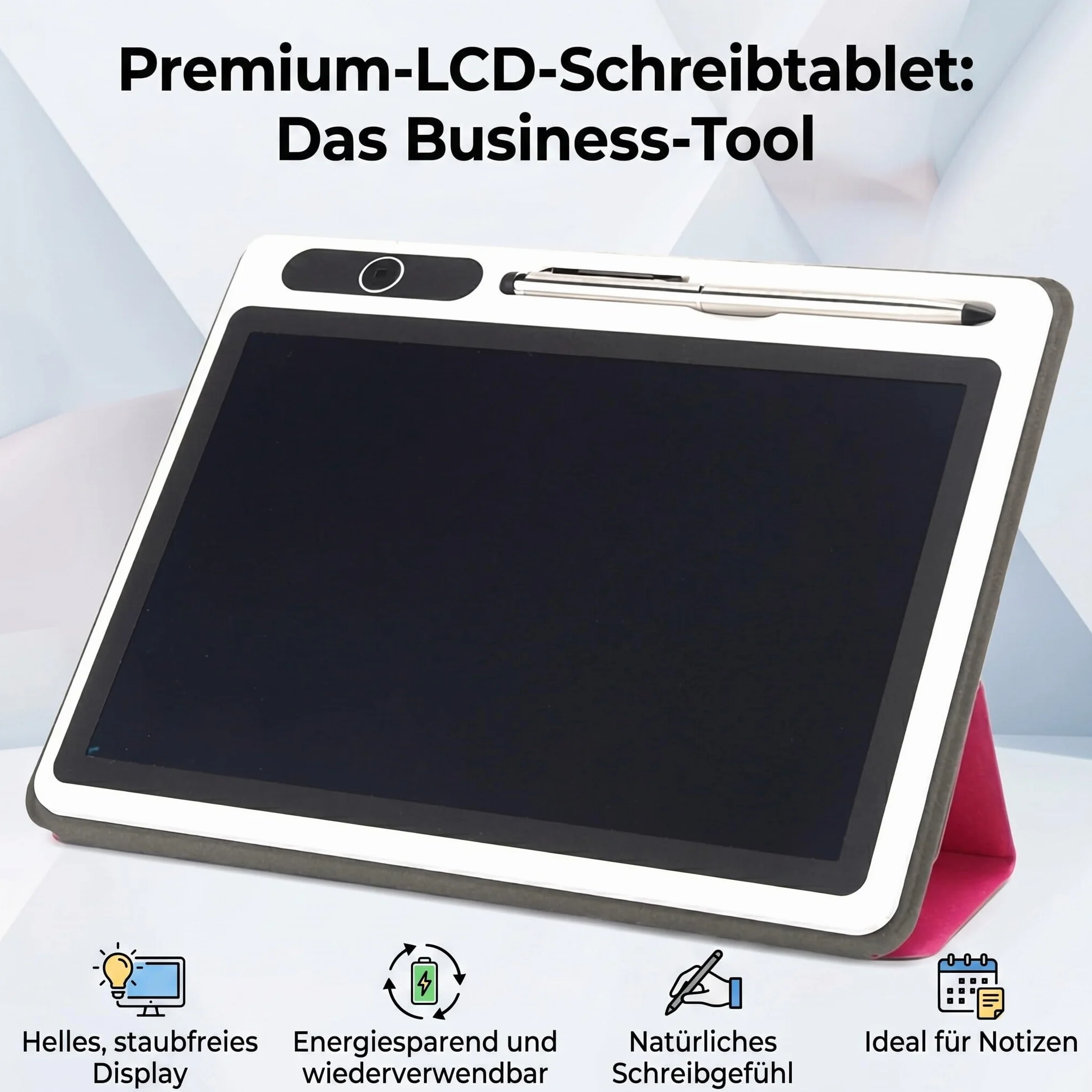 Elektroniczny Notatnik Tablet LCD Blok do Rysowania 9 Cali Etui Sztuczna Skóra