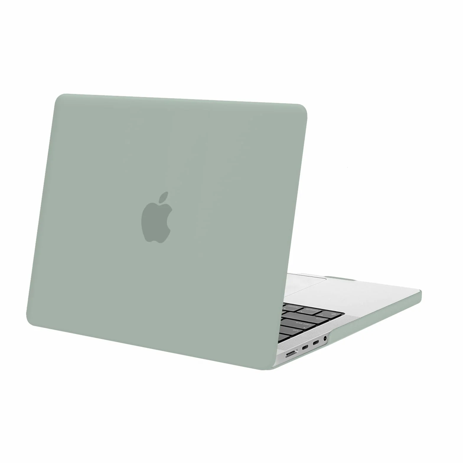 MOSISO Etui kompatybilne z MacBook Pro 14 cali 2026 2025-2021 M5 M4 M3 M2 M1, ultracienka obudowa twarda A3427 A3426 A3434 A3112 A3185 A3401 A2918 A2992 A2779 A2442, starożytna zieleń