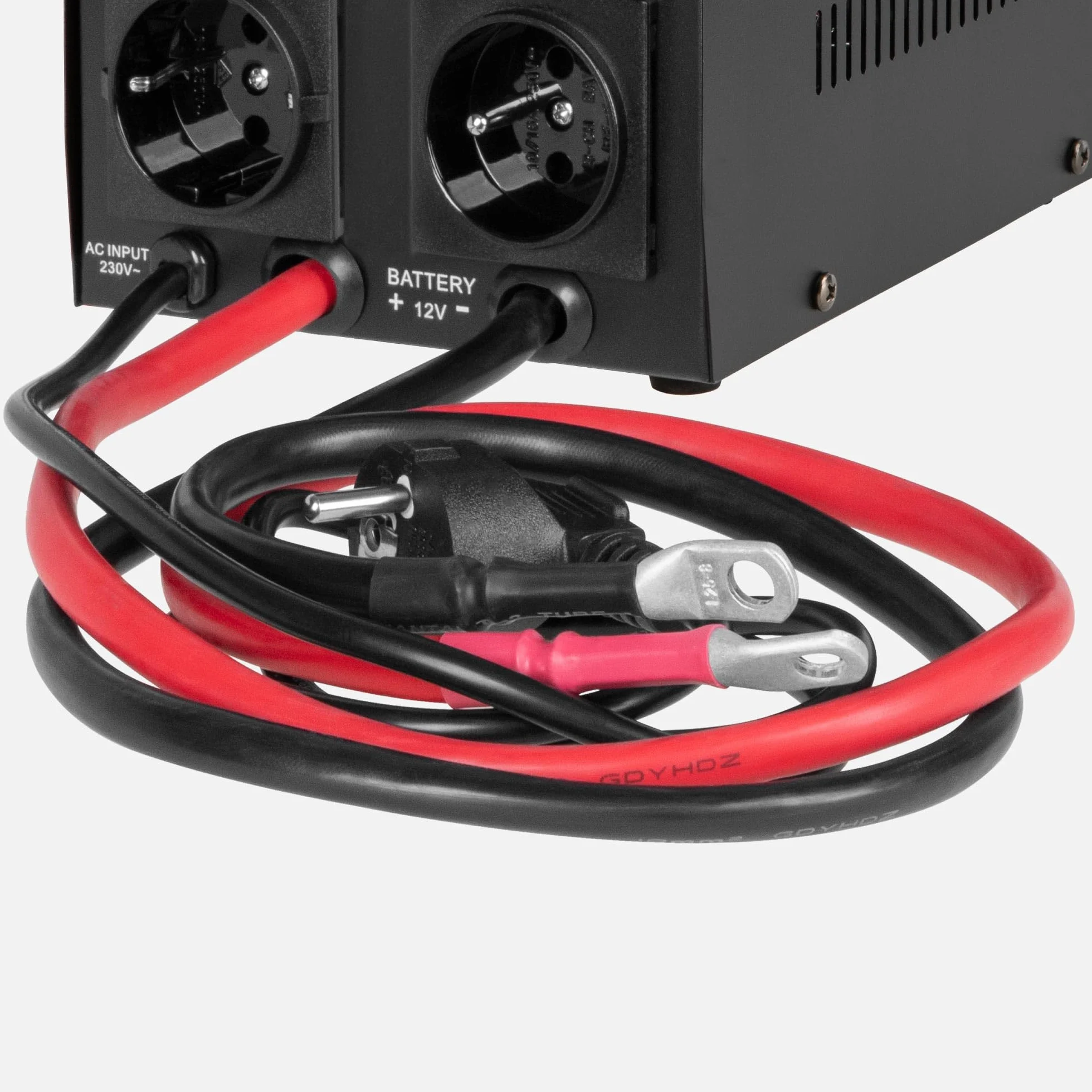 KEMOT Zasilacz Awaryjny PROsinus-800-LFP4 Przetwornica z Czystym Przebiegiem Sinusoidalnym i Funkcją Ładowania 12V 230V 800VA/500W
