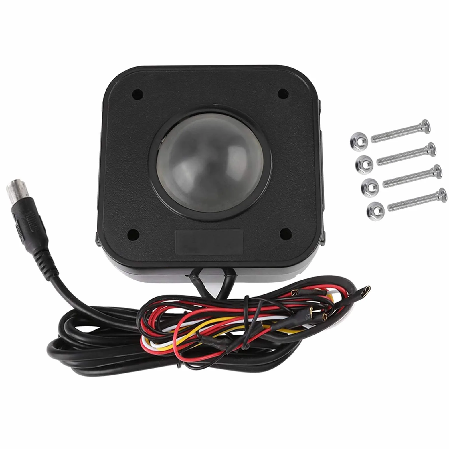 WANGCL 4,5 cm okrągła mysz LED Trackball PS/2 złącze PCB, przewodowy trackball USB do gier zręcznościowych