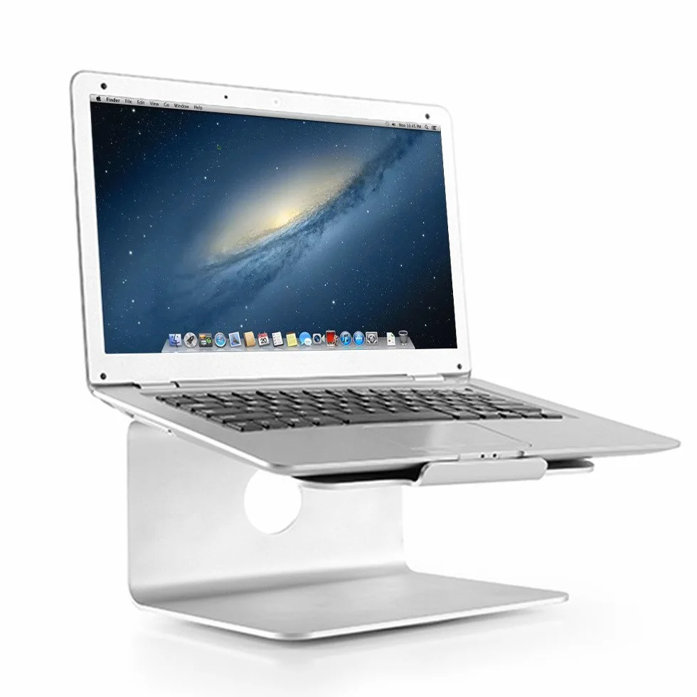 Maclean MC-730 uniwersalny uchwyt na laptopa aluminiowy stojak na notebooka, system wentylacji, stojak obracany o 360 stopni