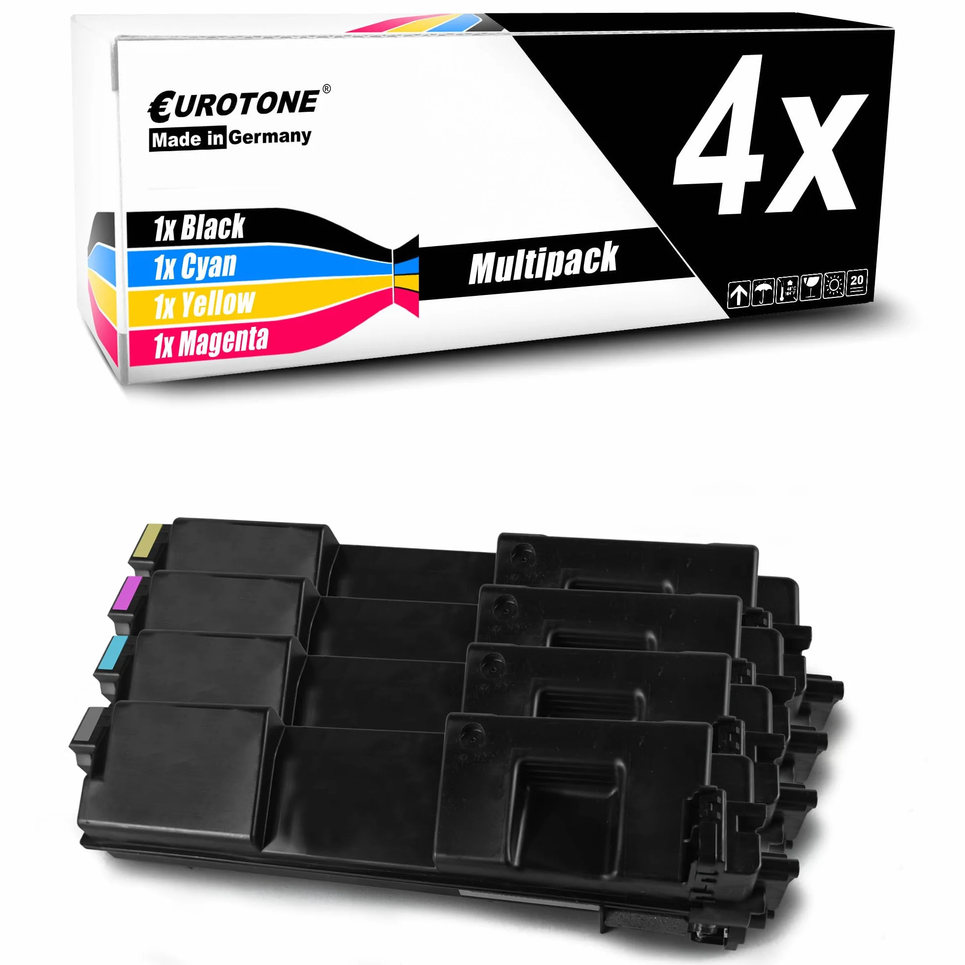 Eurotone Toner w zestawie 4 x toner kompatybilny jako zamiennik do Ricoh SP C352 zamiennik typu SP352E CMYK