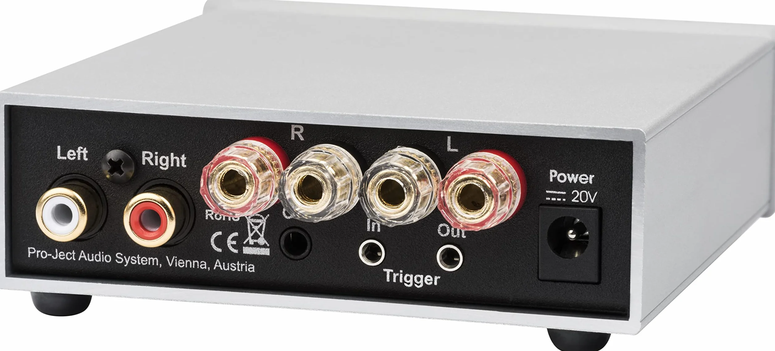 Pro-Ject Amp Box S3, mikro-audiofilowy wzmacniacz stereo o mocy 2 x 50 W, przyłącze spustowe, czarny