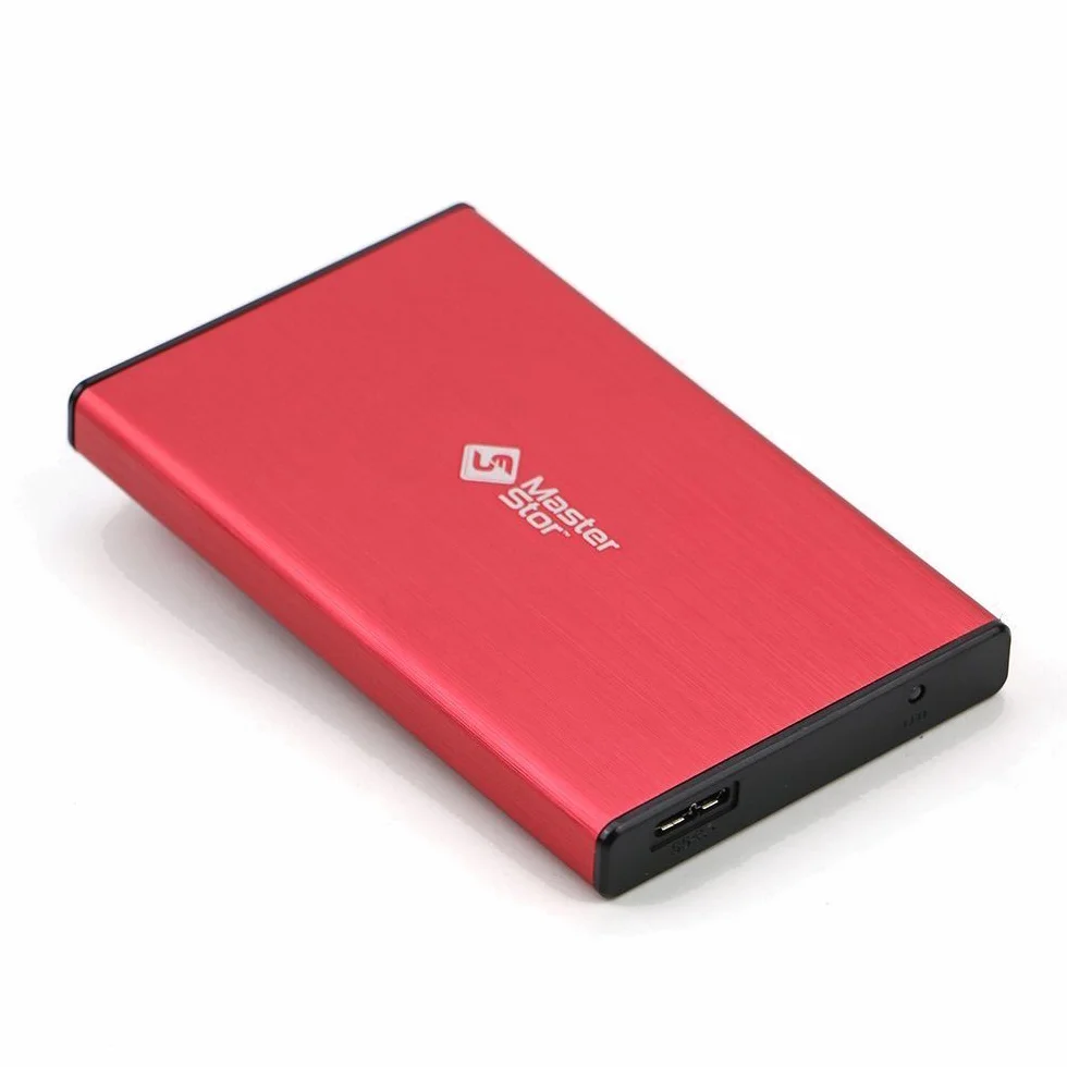MasterStor zewnętrzny dysk twardy 500 GB USB 3.0 superszybki 2,5-calowy SATA przenośny dysk twardy do laptopa czerwony