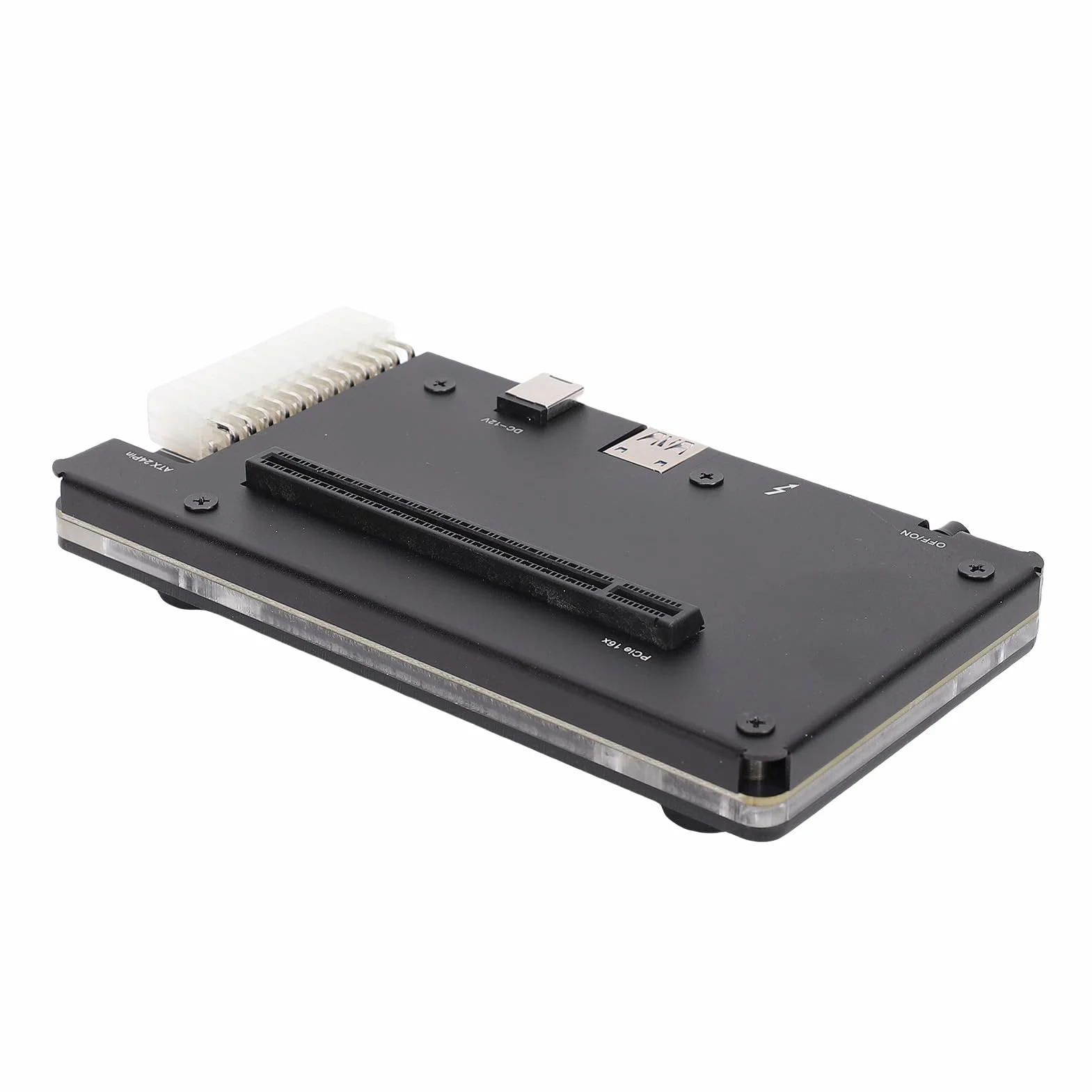 Ausla Zewnętrzna Stacja Dokująca GPU Obudowa EGPU ze Stopu Aluminium z Kablem USB4.0 4 PCIe 16X1 M z gorącą wtyczką do Laptopów Minikomputery i Konsole Przenośne
