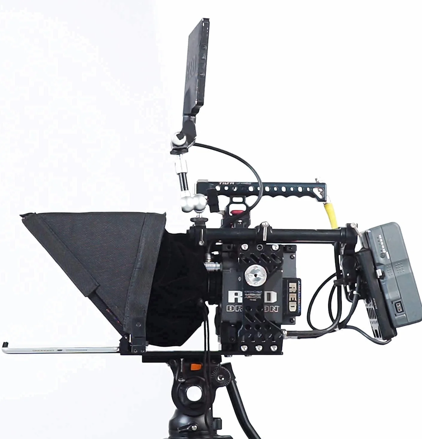 Teleprompter Tabletu 13 cali Kompatybilny z iPad Pro 12.9, Pafieo S12 DSLR Kamera Teleprompter z Pilotem kompatybilny z Canon Nikon Sony Youtube Vlog Kamera Wideo