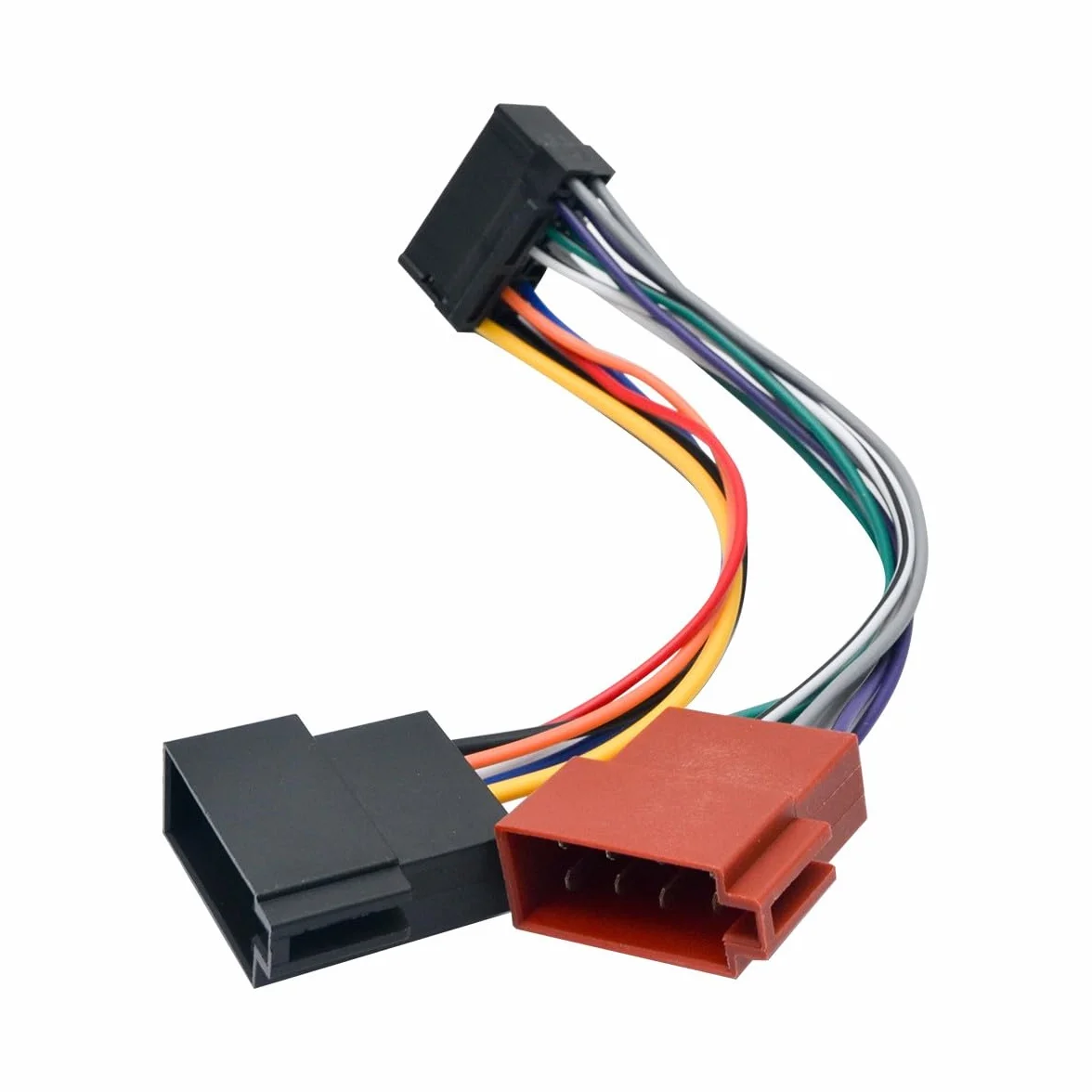Sony Aiwa JVC 16-pinowe złącze przewodów 30 x 12 mm wiązka przewodów ISO adapter wtyczka kabel kompatybilny z samochodowym stereo