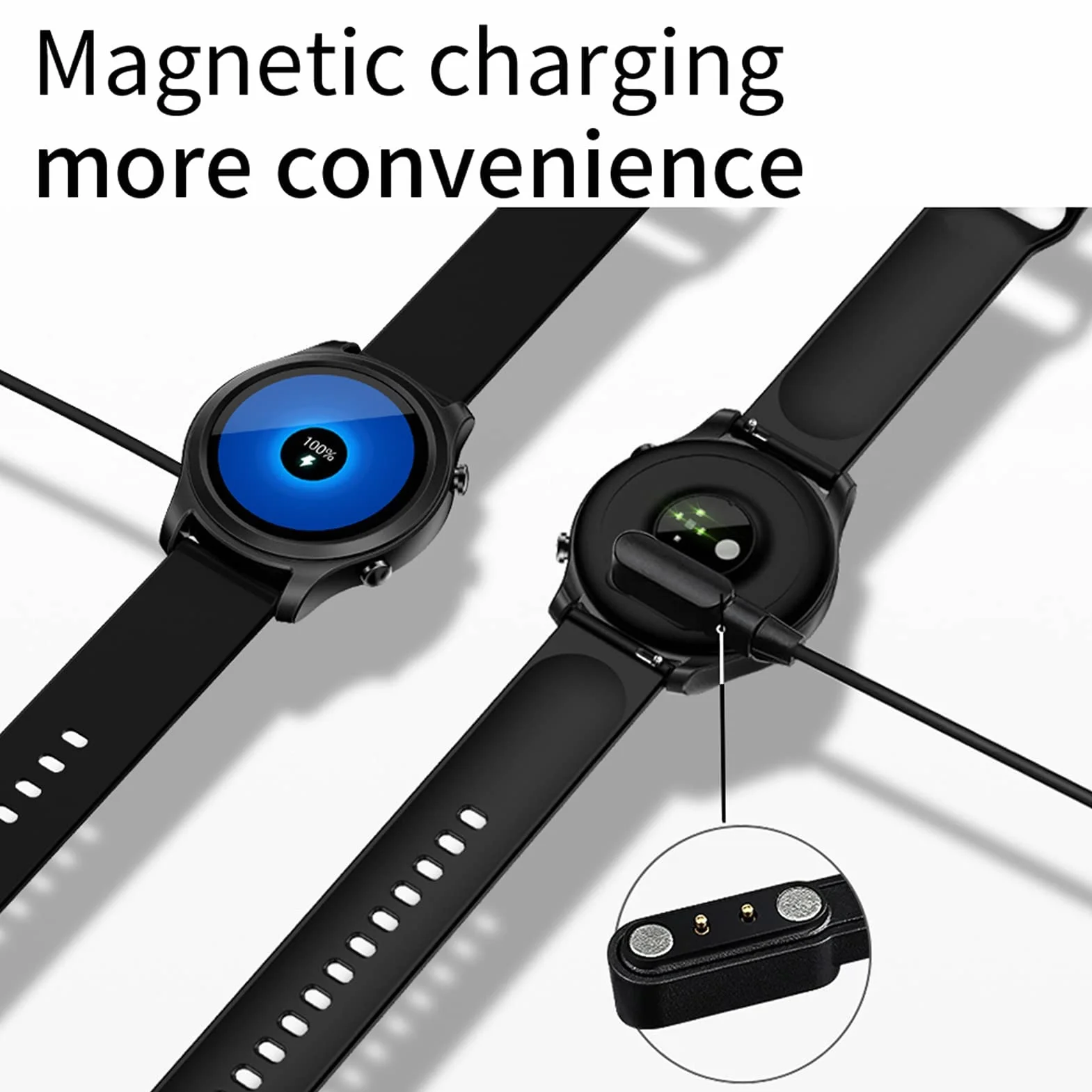 Inteligentny zegarek Zegarek fitness Monitor aktywności fizycznej z monitorowaniem temperatury Tętno Ciśnienie krwi Tlen we krwi IP68 Wodoodporny Smartwatch Zegarek fitness Inteligentny zegarek dla