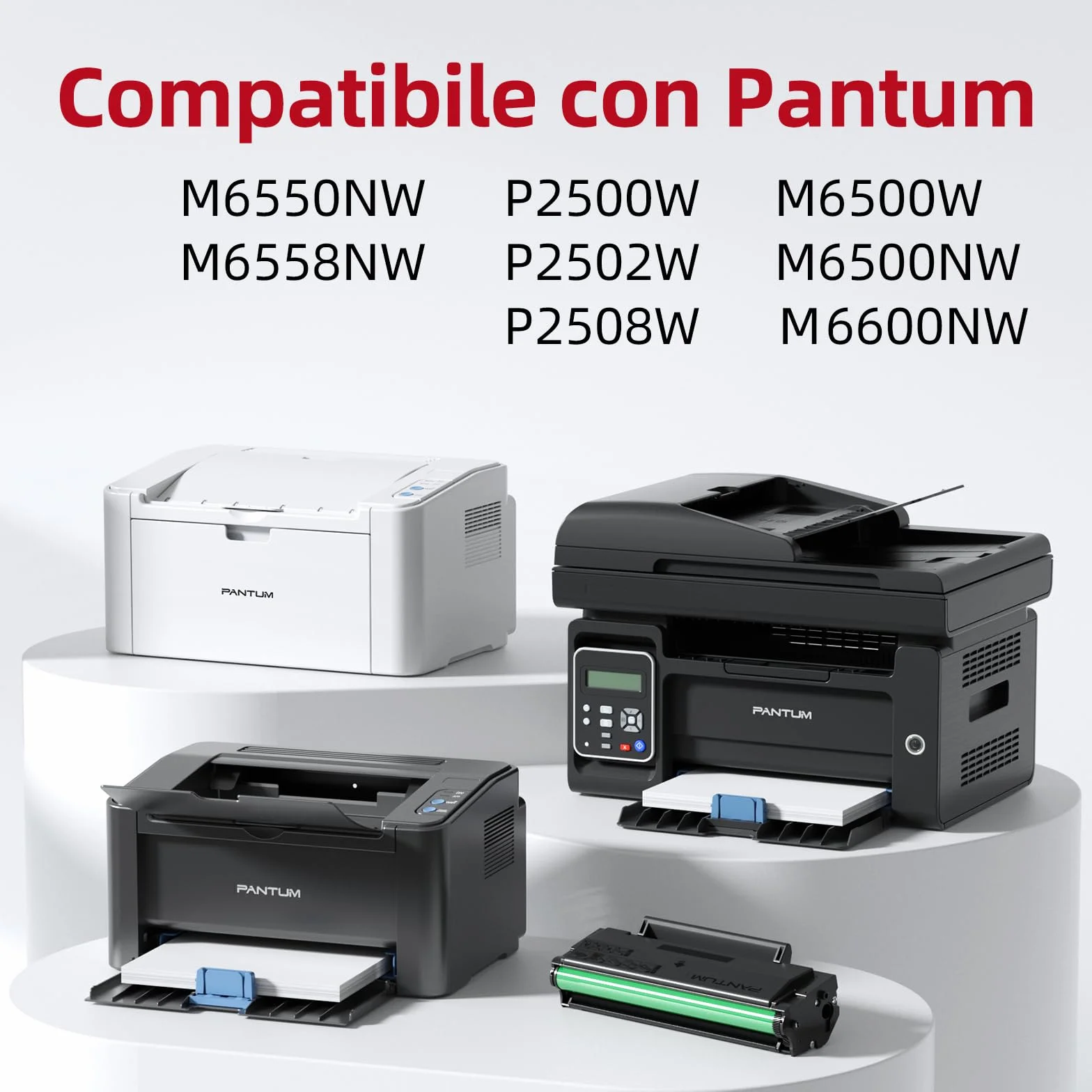 PANTUM Oryginalny czarny toner PA-210L kompatybilny z drukarkami P2500W P2502W P2508W M6500NW M6550NW M6558NW M6600NW M6608NW, pojemność do 1000 stron