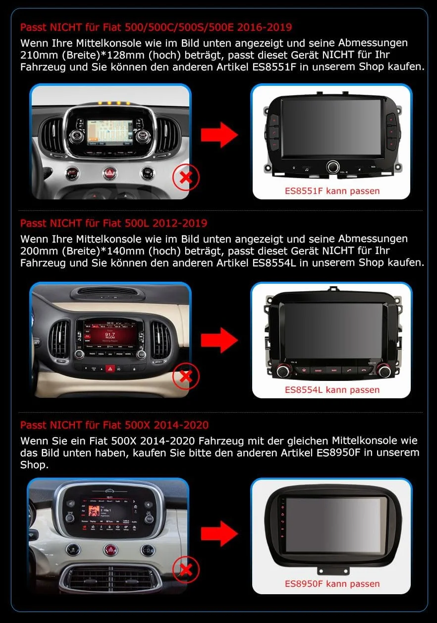 7-calowe, osiem rdzeni, 4 GB + 64 GB, Android 14 DAB+, radio samochodowe GPS do Fiata 500/500C/500S/500E z nawigacją DSP WiFi 4G Bluetooth 5.0 RDS, Canbus, sterowanie kierownicą, obsługuje CarPlay