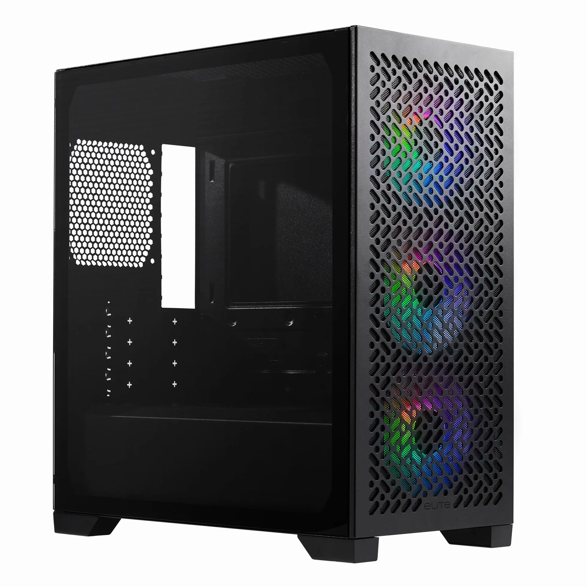 Cooler Master Elite 302 Micro-ATX minimalistyczne etui PC o wysokim przepływie powietrza, 365 mm GPU Max, kompatybilne RTX 5080|RX 7090 XT, 280 mm AIO Max, typ C, szkło hartowane, potrójny wentylator