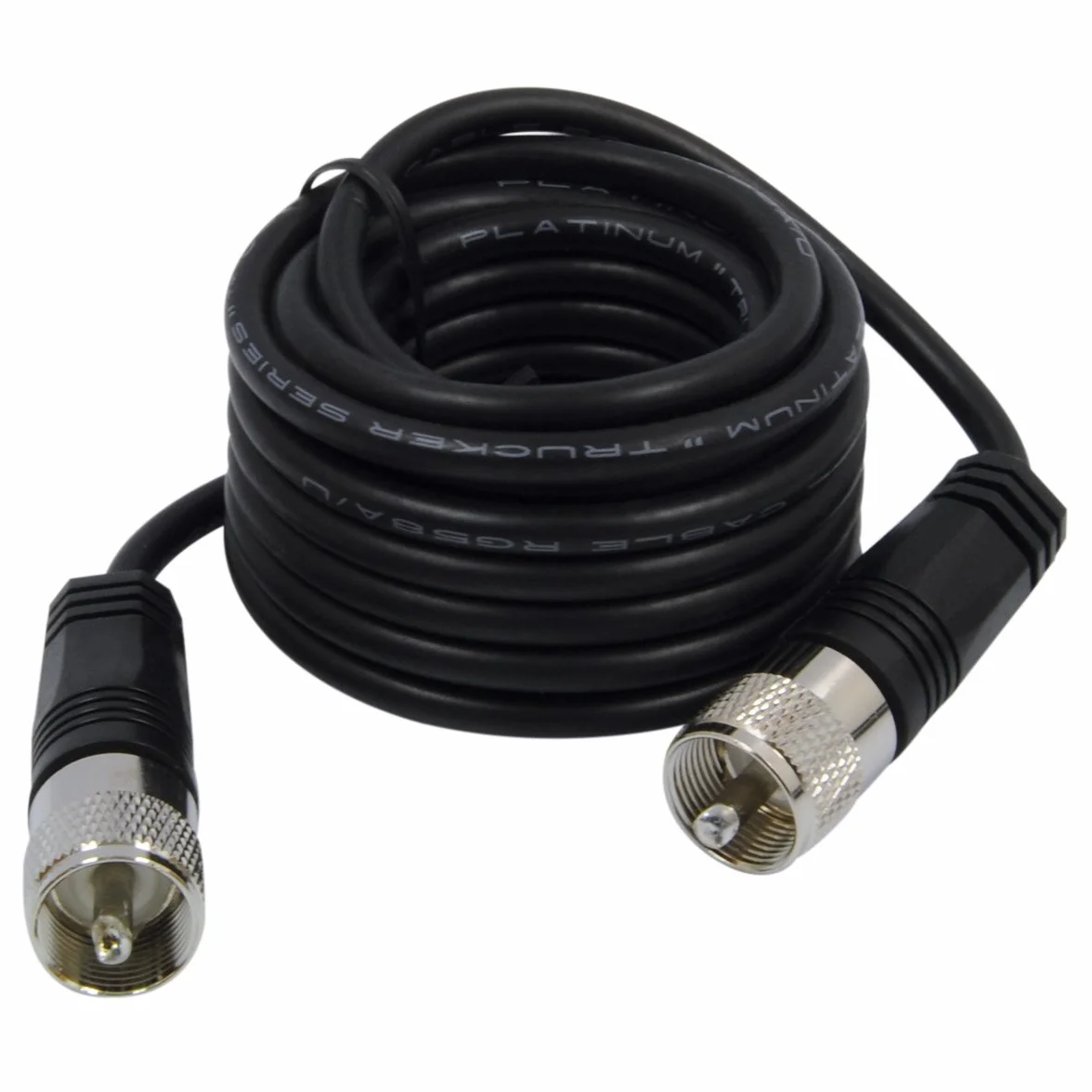 RoadPro RP-12CC 12' kabel koncentryczny anteny CB ze złączem PL-259, czarny