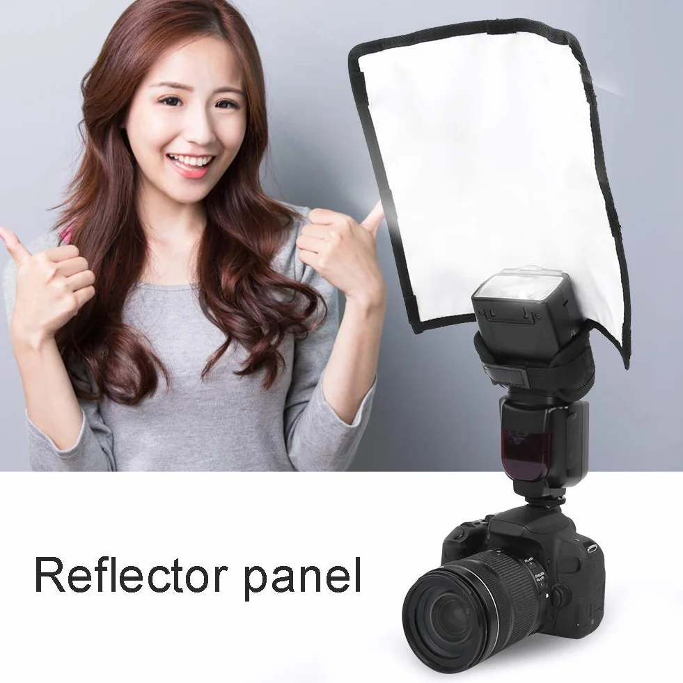 EBTOOLS Softbox Difusor Universal de plástico Flexible Reflector fotográfico Speedlite