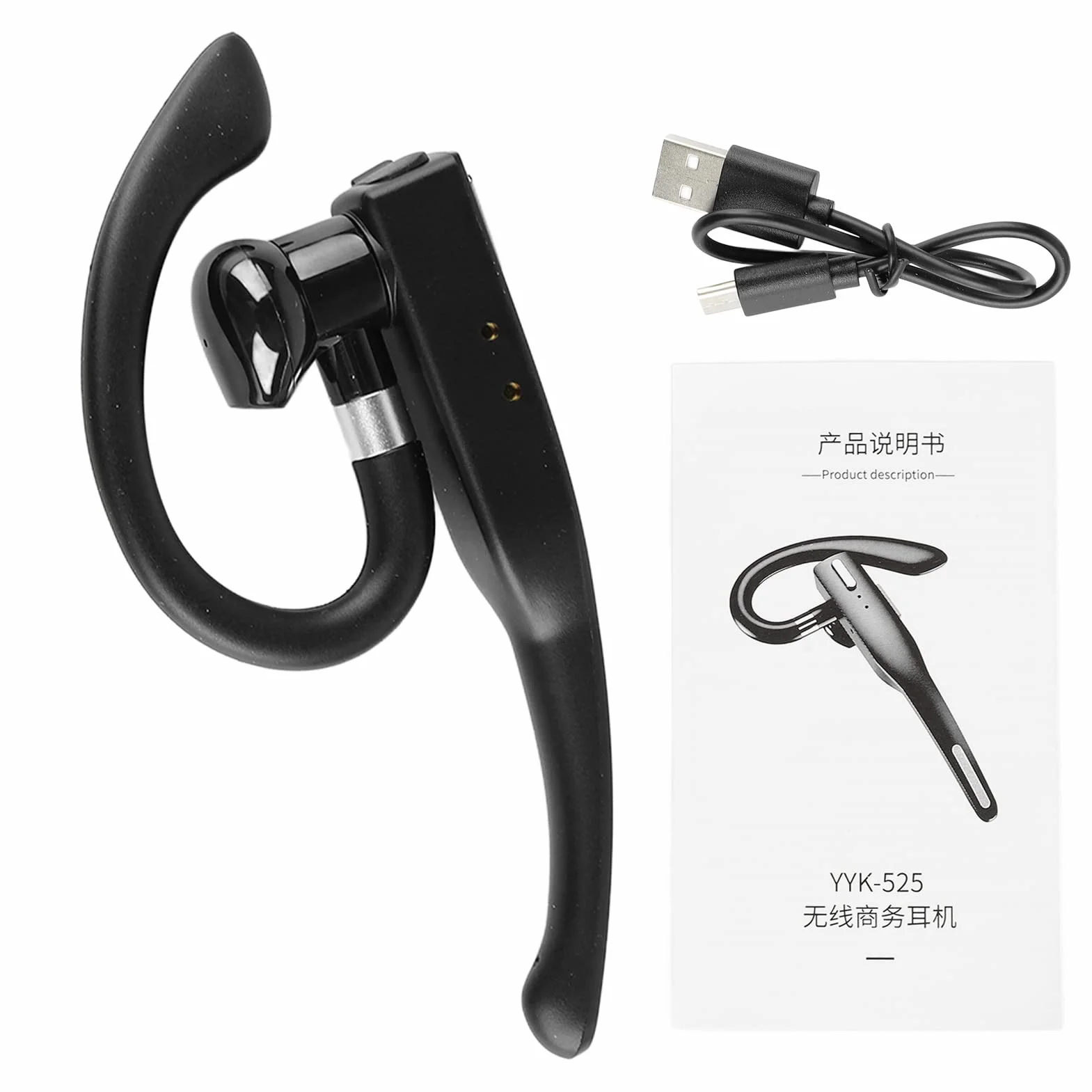 Zestawy Słuchawkowe Bluetooth z Mikrofonem V5.1 Zestaw Głośnomówiący Bluetooth Słuchawki Douszne Wodoodporne Słuchawki IPX7 do Jazdy/biznesu/biura z Systemem Android/iOS, Laptopa