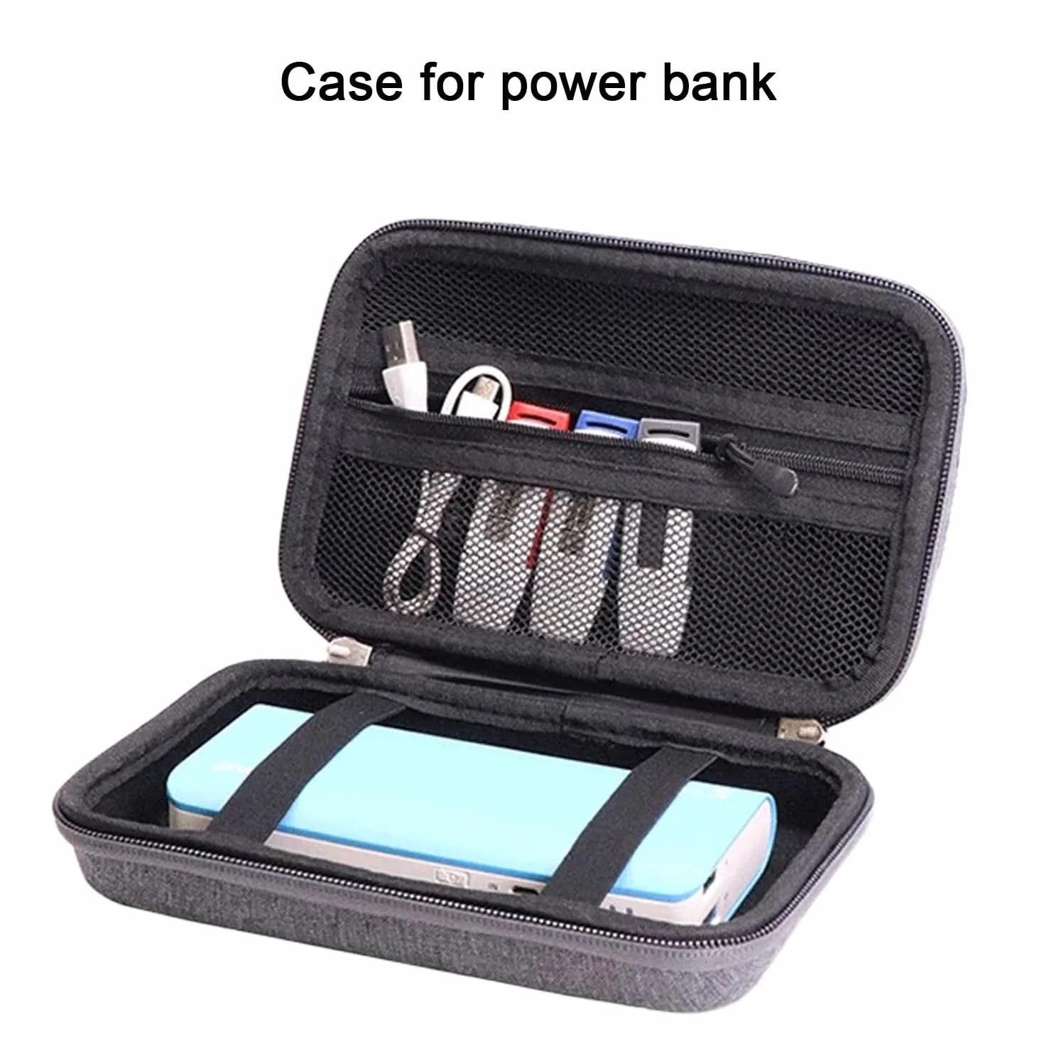 TRIPHKAR Twarde EVA Torba Ochronna Etui na Game Boy , 3DS XL, 3DS LL Konsolę, Dysk Twardy 3,5" , Power Bank, Kable i Akcesoria(Tylko Torba)
