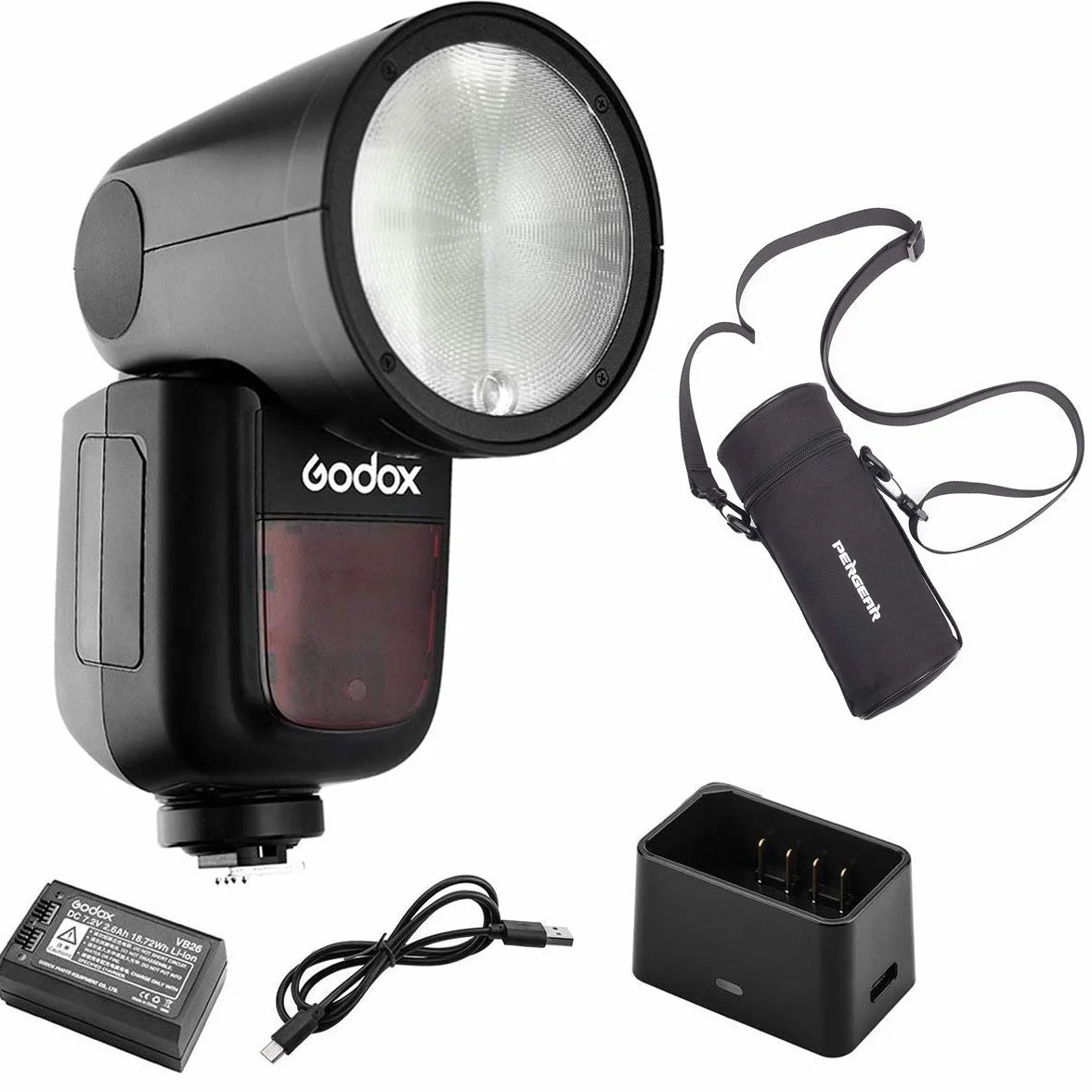 GODOX Flash Speedlite V1 avec récepteur intégré compatible avec Pentax