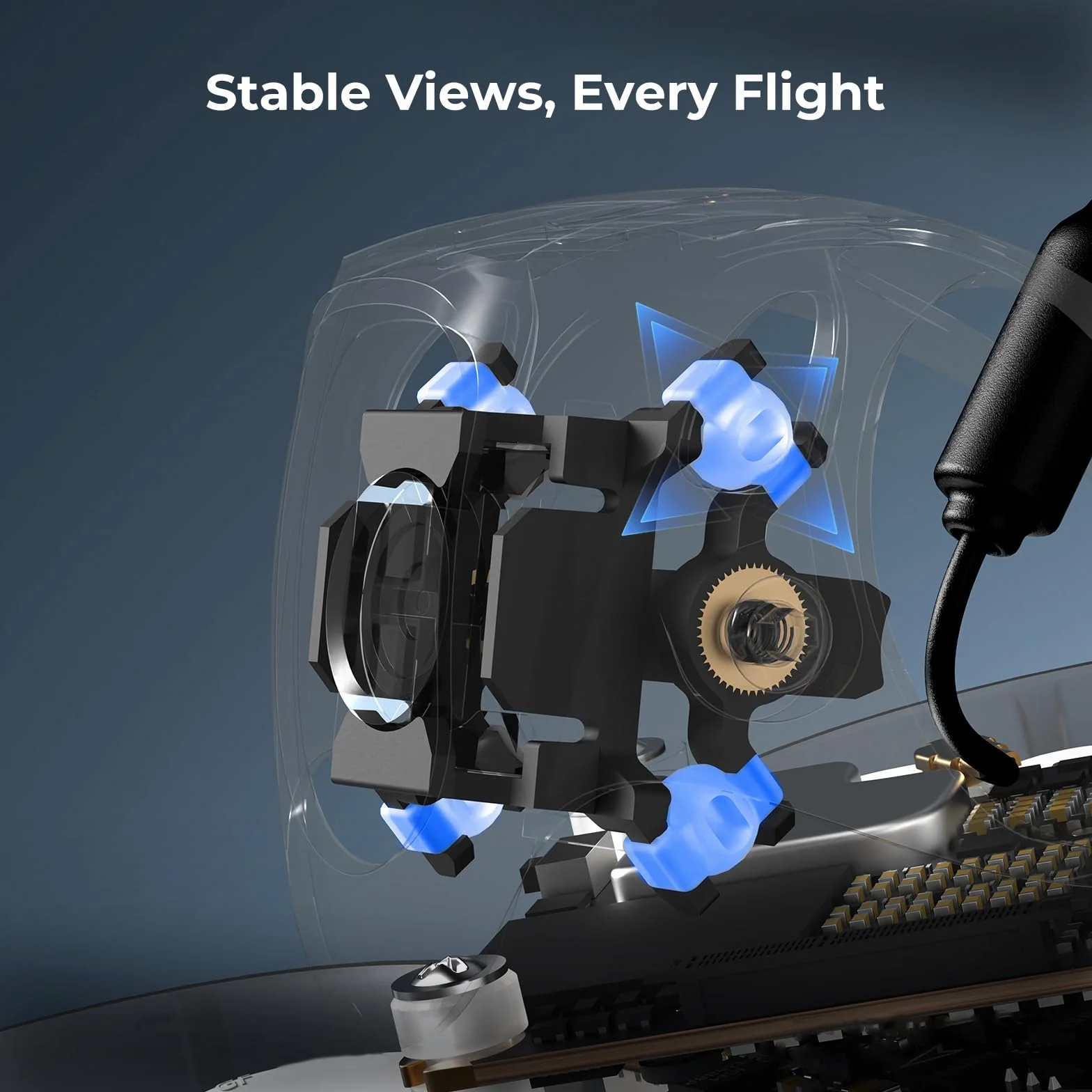 BETAFPV Zestaw 2 zestawów Canopy Kits do O4 Air Unit, Whoop Drones like Meteor65 Pro, Meteor75 Pro bezszczotkowy whoop dron Quadcopter, regulowany kąt kamery, Durable Stabilny