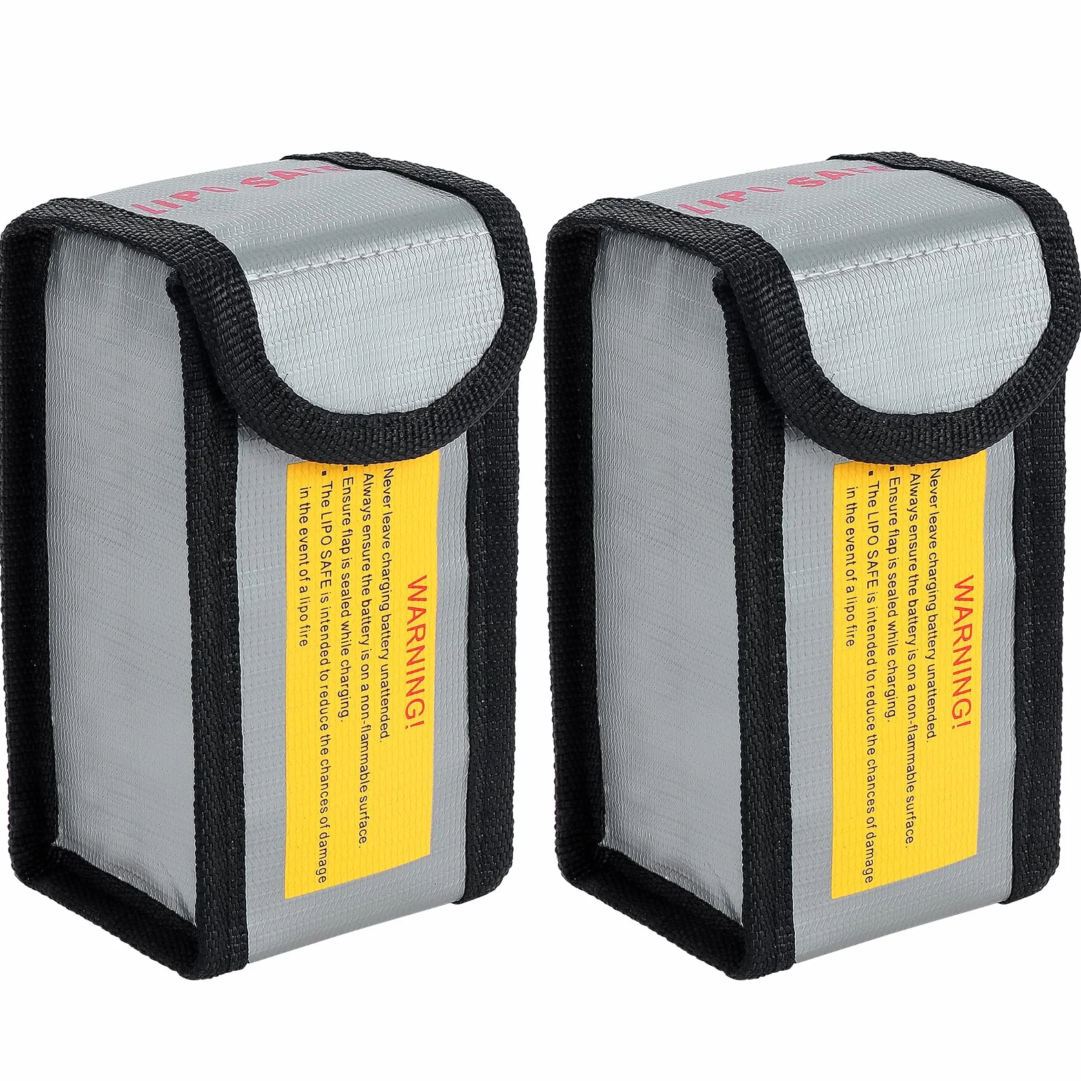 TsunNee 2 szt. Bezpieczna torba na baterie Lipo LiPo Guard Bag, ognioodporna torba ochronna bezpieczeństwa, przeciwwybuchowa obudowa ochronna bezpieczeństwa, modułowa torba ochronna do ładowania