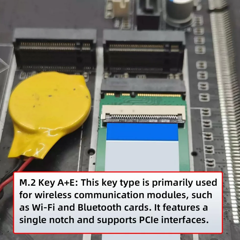 2230 NGFF A+E-Key męski na NVME M-key żeński kabel przedłużający do płyty głównej laptopa SSD 2280