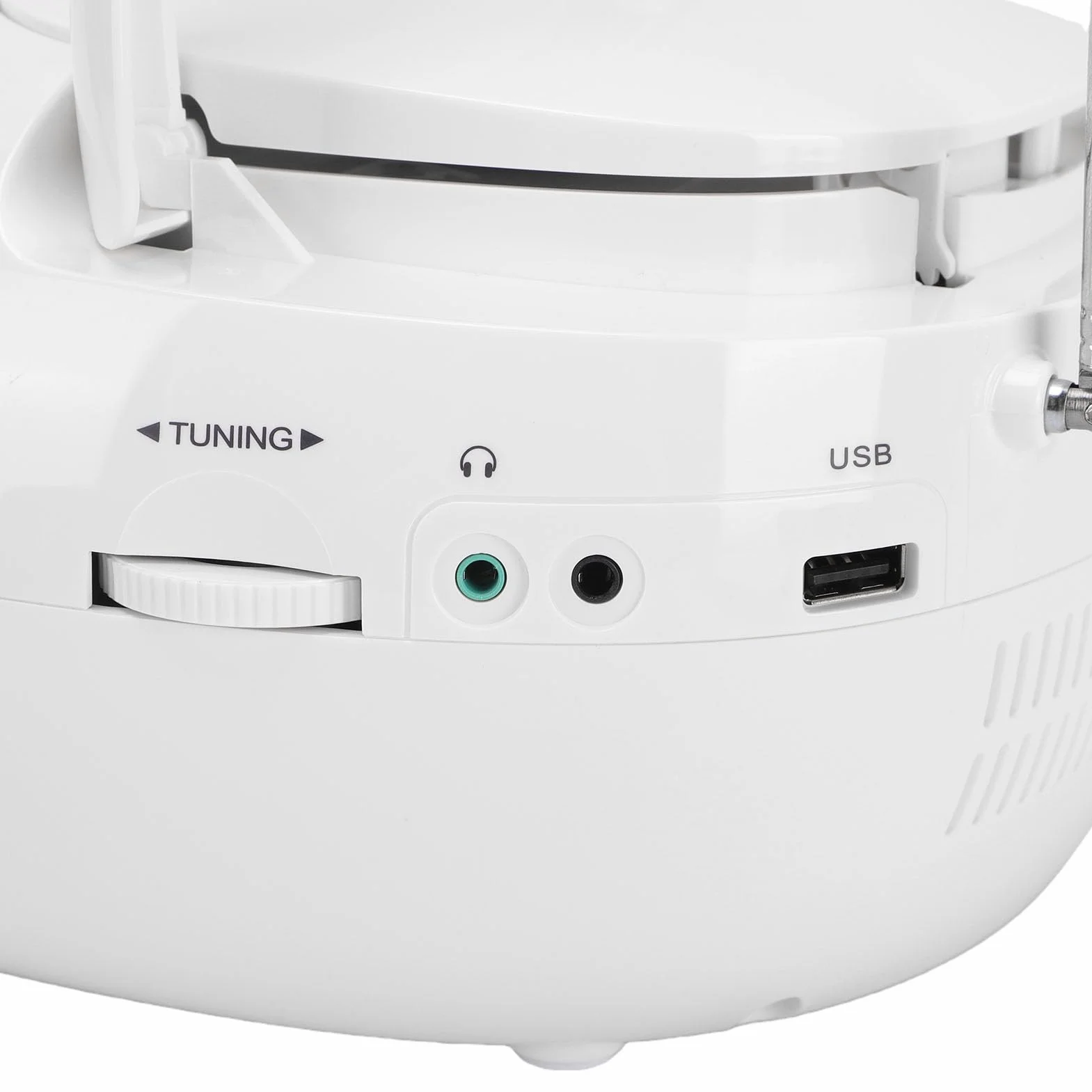 Przenośny Odtwarzacz CD Bluetooth, Magnetofon Combo z Radiem AM FM, USB, AUX, Pilotem do Użytku w Domu, Kuchni, Sypialni, na zewnątrz. (wtyczka UE)