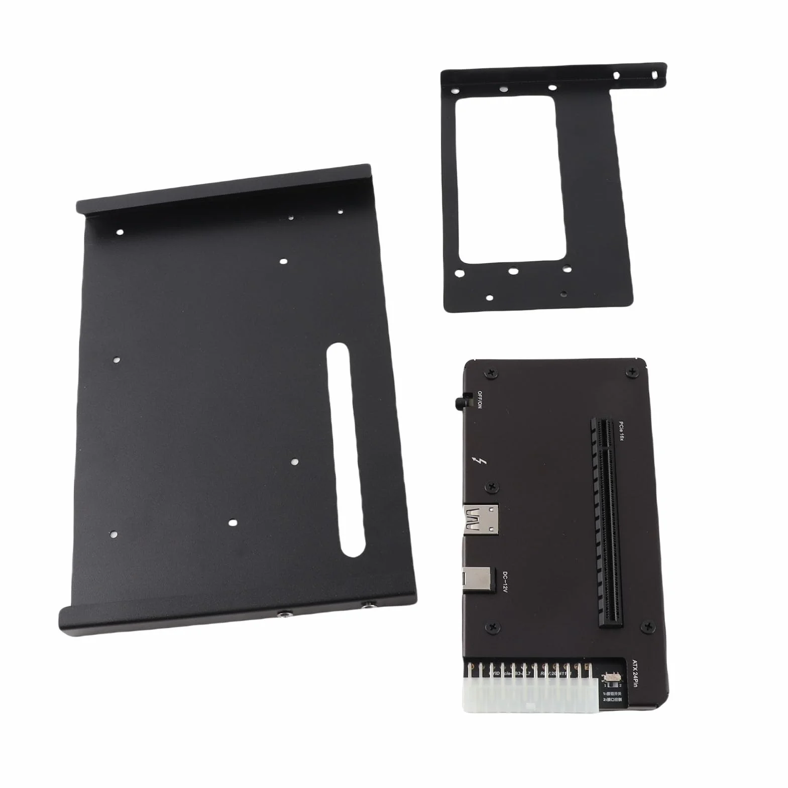 Naroote Stacja Dokująca Karty Graficznej, Zewnętrzna Stacja Dokująca GPU, z Gniazdem PCIE 16X dla 3 4 USB4, Pasująca do Karty Dźwiękowej PCIE SSD Serii RX 10G NIC