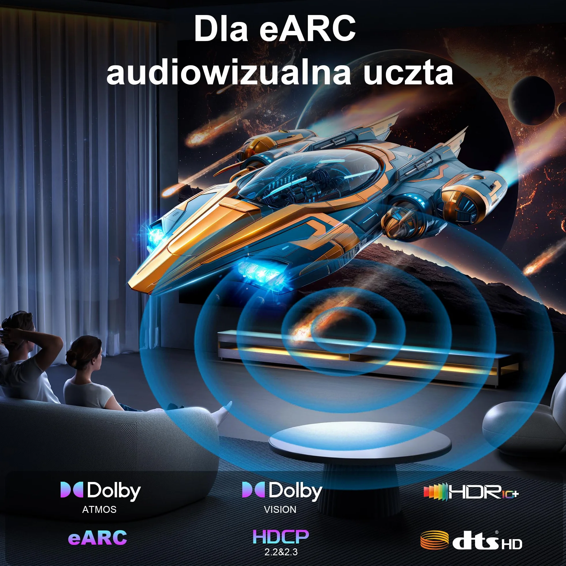 2 sztuki Kabel przedłużający HDMI 2.2 CABLAPTOP,2 m,ultra wysoka prędkość 96 Gbps,16K/8K@60Hz 4K@120Hz/480Hz,obsługuje eARC i HDCP 2.3,synchronizuje dźwięk i obraz Ultra HD,adapter męsko-żeński