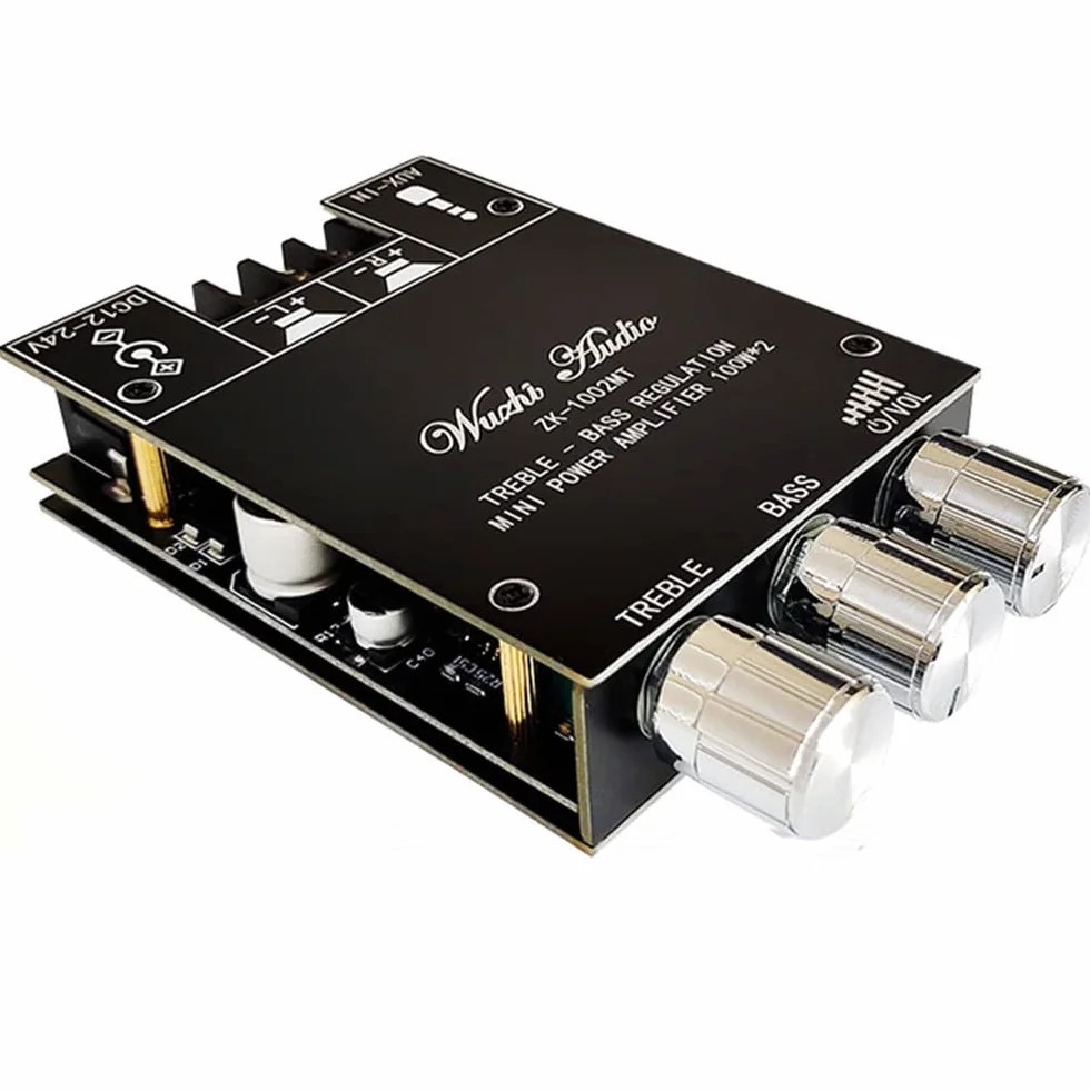 WANGCL ZK-1002MT Bluetooth 5.0 2x100W Płyta wzmacniacza subwoofera stereo AMP