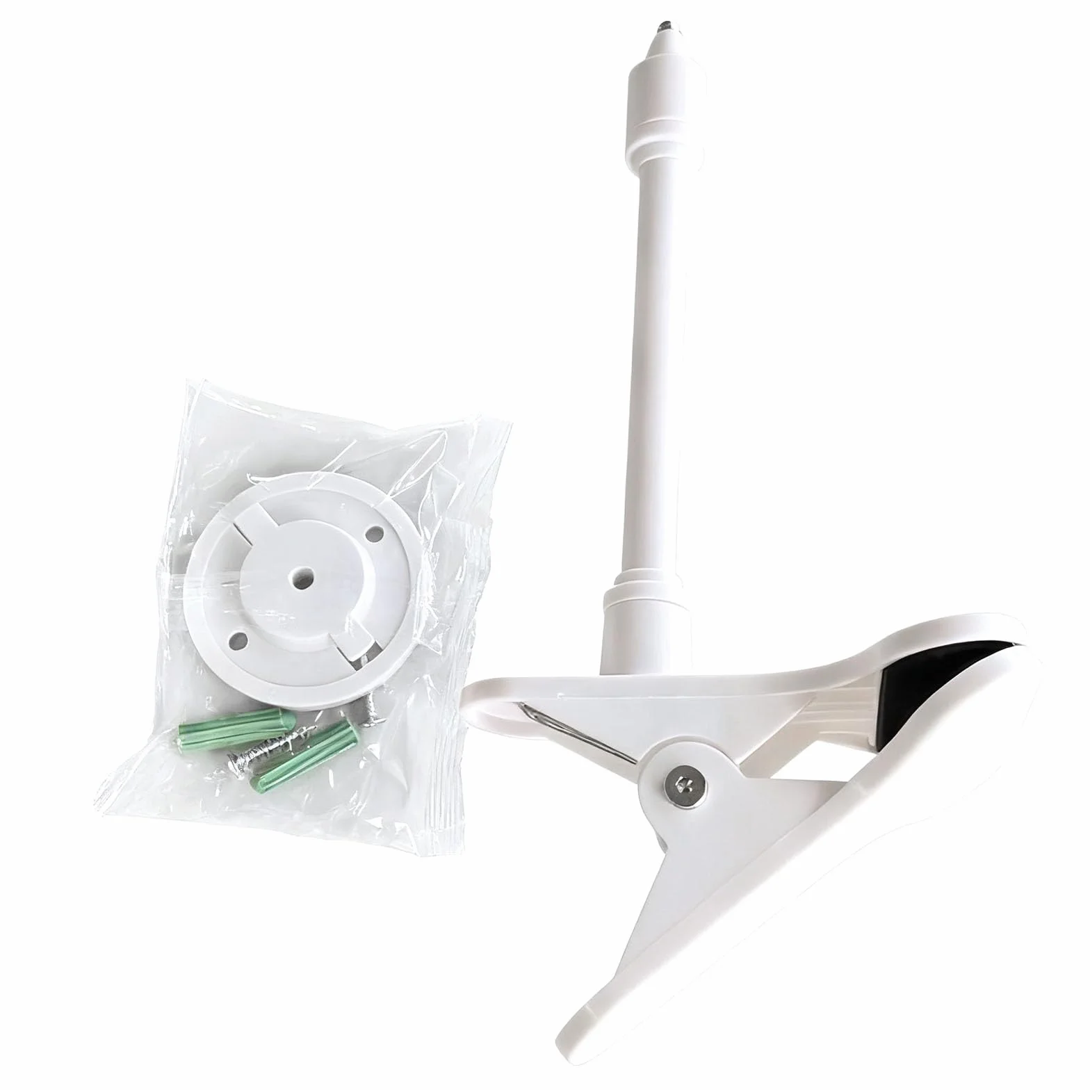 NIYATA Uchwyt do niani, uchwyt na kamerę do TP-Link Tapo C200/C210/C220/C201/C202/C211/C212/C222/C230 WLAN IP Kame, biały