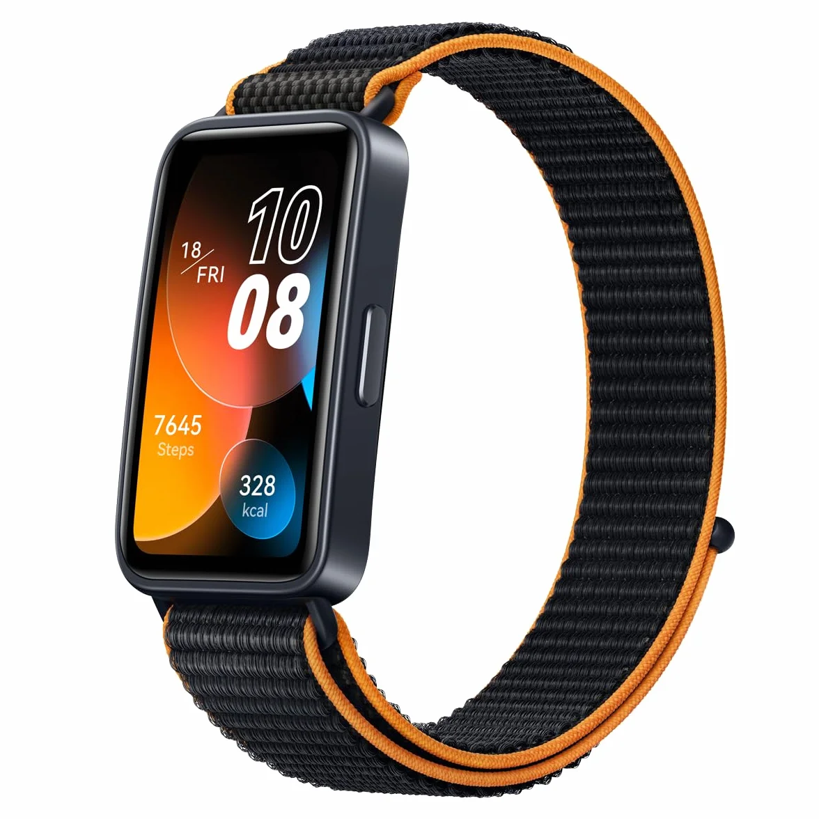 HUAWEI Band 8 (w Meksyku), 2-tygodniowy długi czas trwania Smartwatch, SMS/Whatsapp, Smart Band, kompatybilny z Androidem i iOS, pomarańczowy