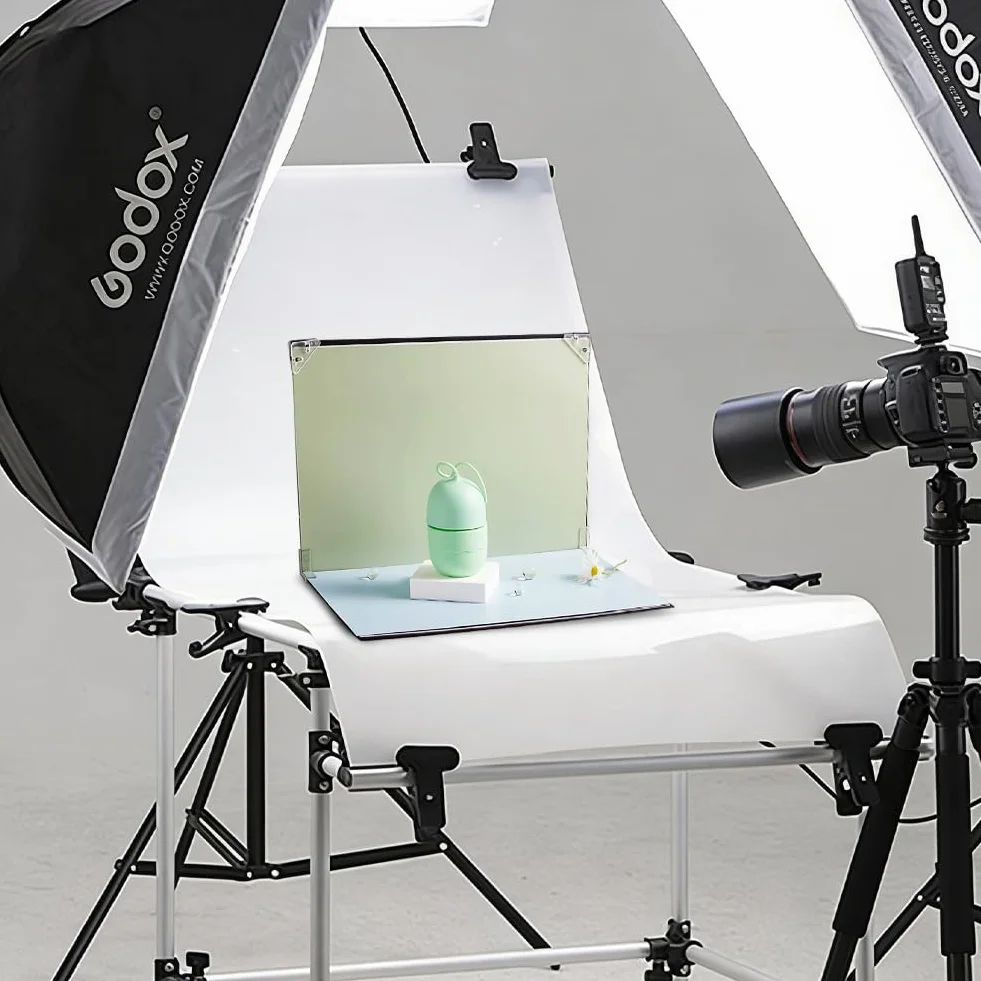 Zestaw tła fotograficznego 30 x 40 cm, refleksyjny karton i 10 sztuk dwustronnego papieru tła oraz 20 wzorów do małej fotografii produktowej - refleksyjne tło tektury, żywność, biżuteria