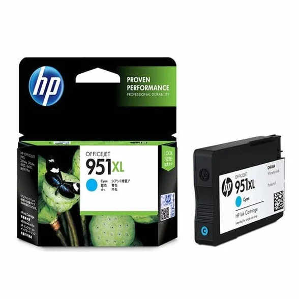 Oryginalny wkład HP 951XL Cyan Oryginalny do HP PRO8100 PRO8600E PRO8600Plus CN046AE 1500 Pagini, Pojemność: 24 ml