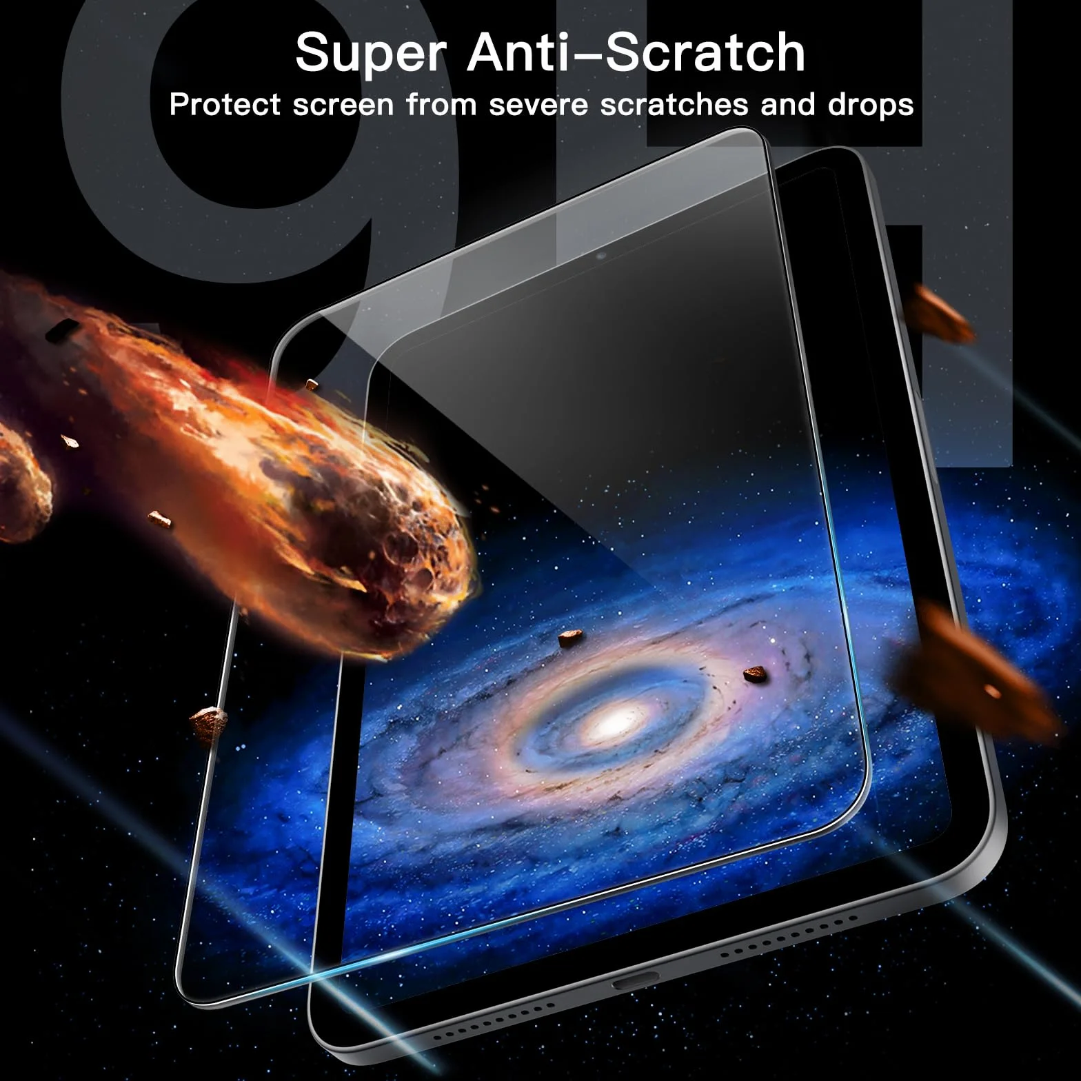 JETech Ochraniacz Ekranu dla iPad mini (A17 Pro, Model 2024, 7. Generacji) / mini 6 (Model 2021, 6. Generacji) z Narzędzie Łatwej Instalacji, Folia ze Szkła Hartowanego, HD Wyczyść, 2 Sztuki