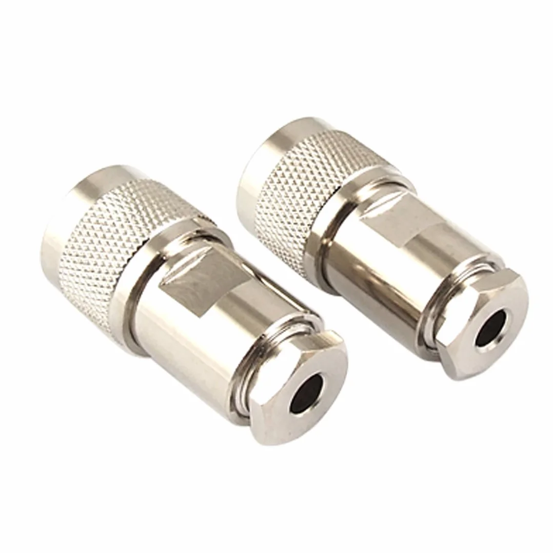 sourcing map 2 sztuki N wtyk Clamp RG58 RG142 LMR195 RG400 RF złącze wtykowe adapter SYV-50