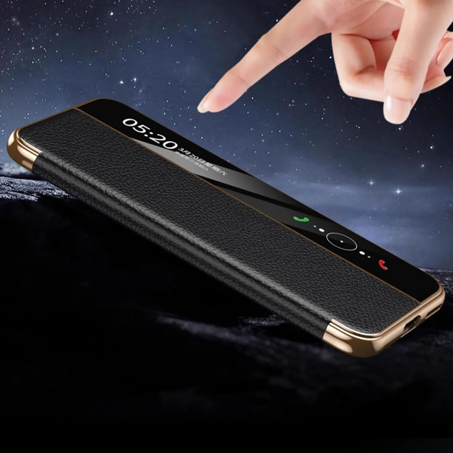 Etui z klapką do Huawei Pura 90 Pro Max/90 Pro/90, magnetyczne etui ze skóry z inteligentnym oknem, pełnoklatkowe etui na telefon, białe, 90 Pro