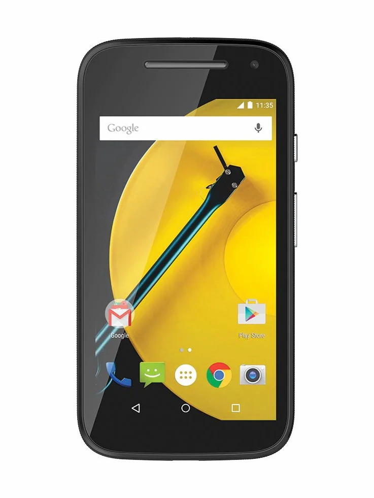 Motorola Moto E 2. generacji smartfon (4,5 cala (11,4 cm) ekran dotykowy, pamięć 8 GB, Android 5.0, czarny