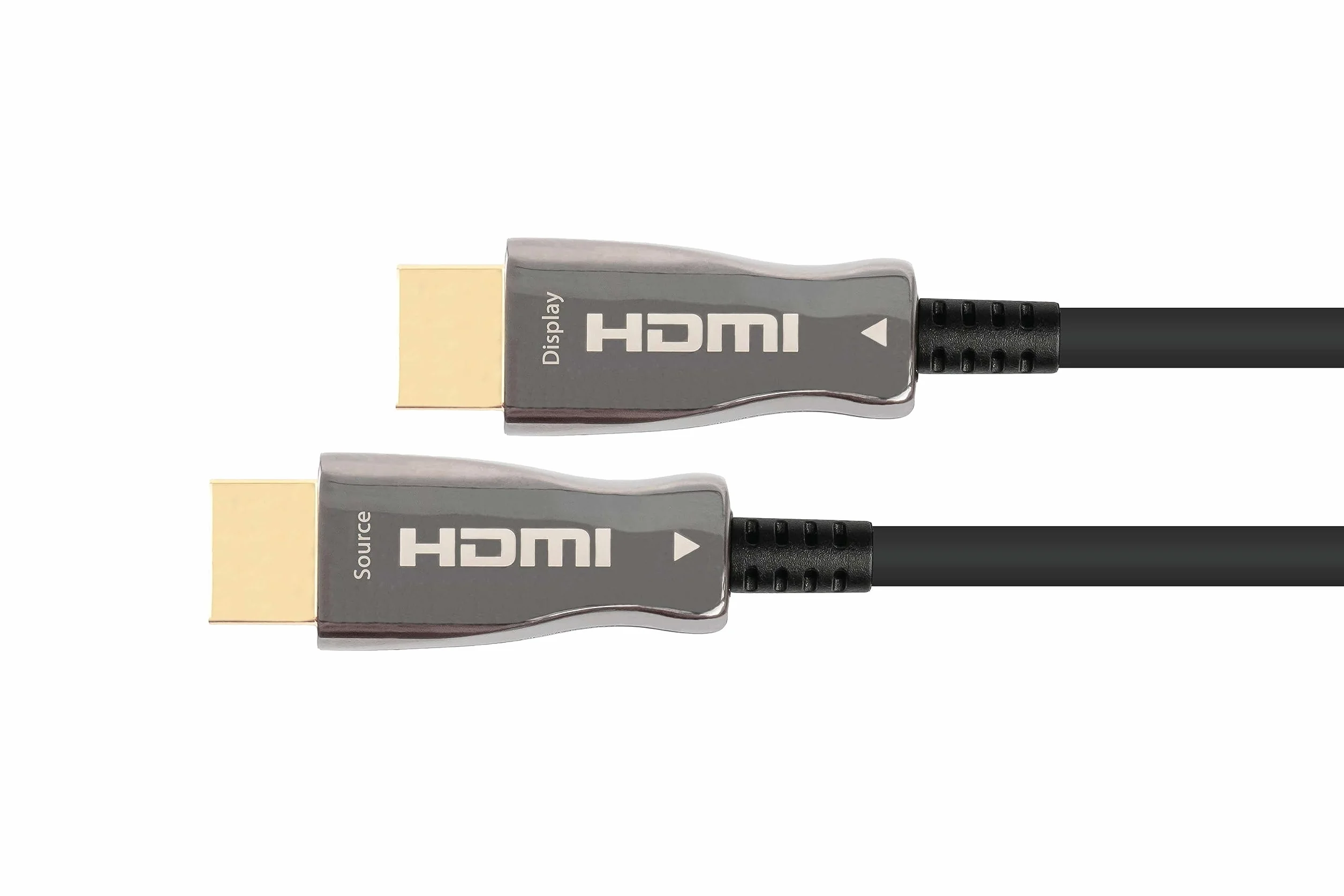 Python AOC Hybrid Ultra-High-Speed HDMI 2.1 kabel hybrydowy - 20 m (przewód miedziany + włókno szklane) - 8K 60 Hz/4K 120 Hz - 48 Gbit/s - wtyczka metalowa - czarny