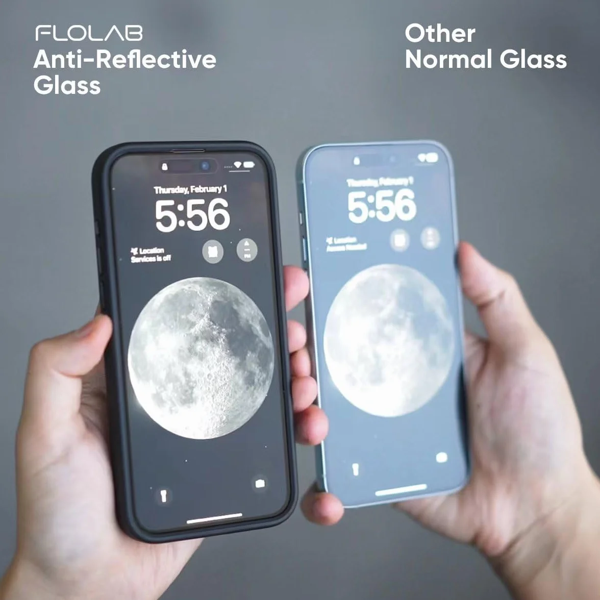 FLOLAB NanoArmour ONETIME PRO antyrefleksyjna osłona ekranu 3D do iPhone'a 15 Pro, szkło hartowane klasy muzealnej, wzmocniona krawędź, trwała, gładka, łatwa w instalacji, bez kurzu